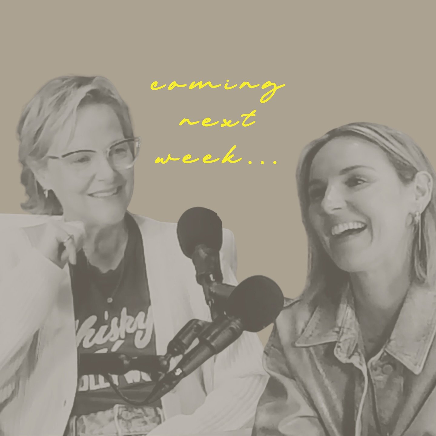 We&rsquo;ve been working on something fun&hellip;hint hint... It&rsquo;s pretty easy to chat with each other after all these years but we&rsquo;re still getting used to the mics.

We can&rsquo;t wait to launch our mother-daughter podcast next Tuesday