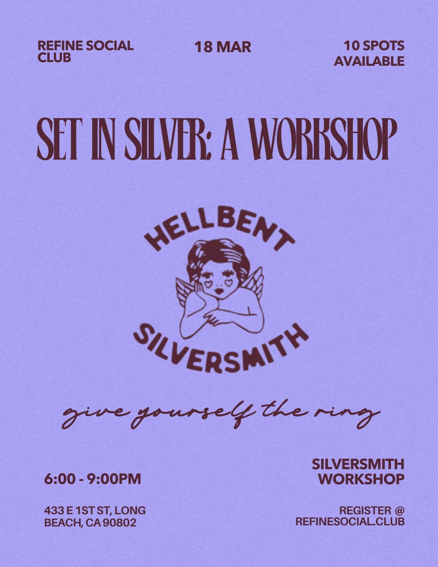 Didn&rsquo;t get the ring? Come make your own. March 18, 6-9pm. 10 spots only. Register link in bio.