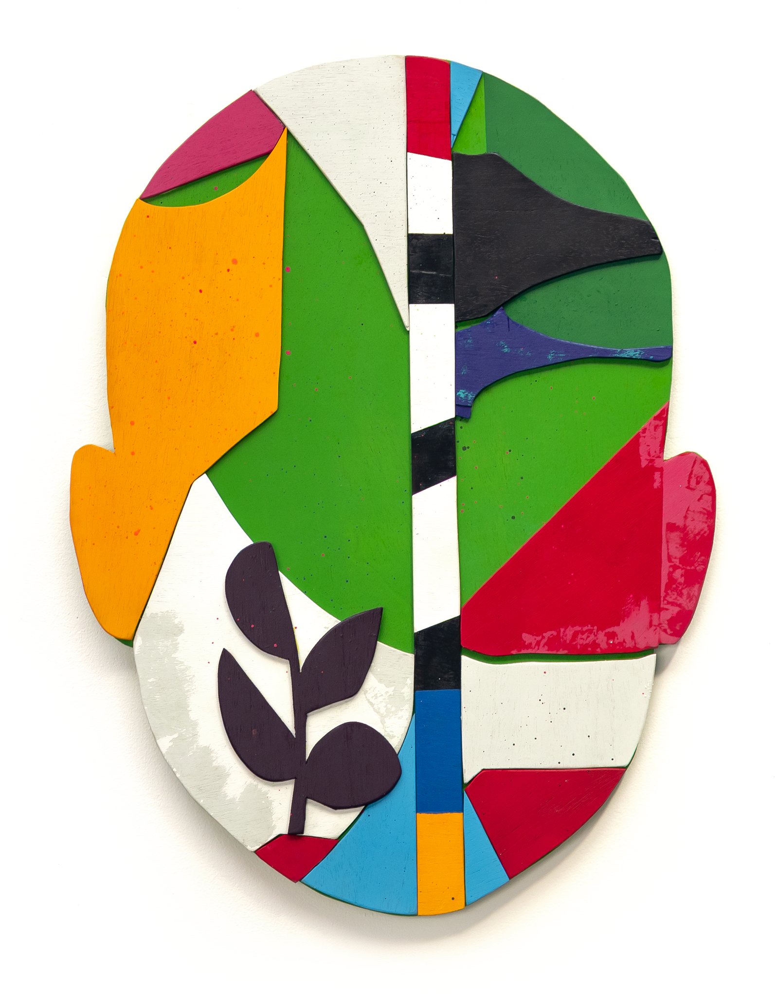 Rastros III, 2026. 52 x 70 x 4 cm. Assemblage. Acrylic on wood.