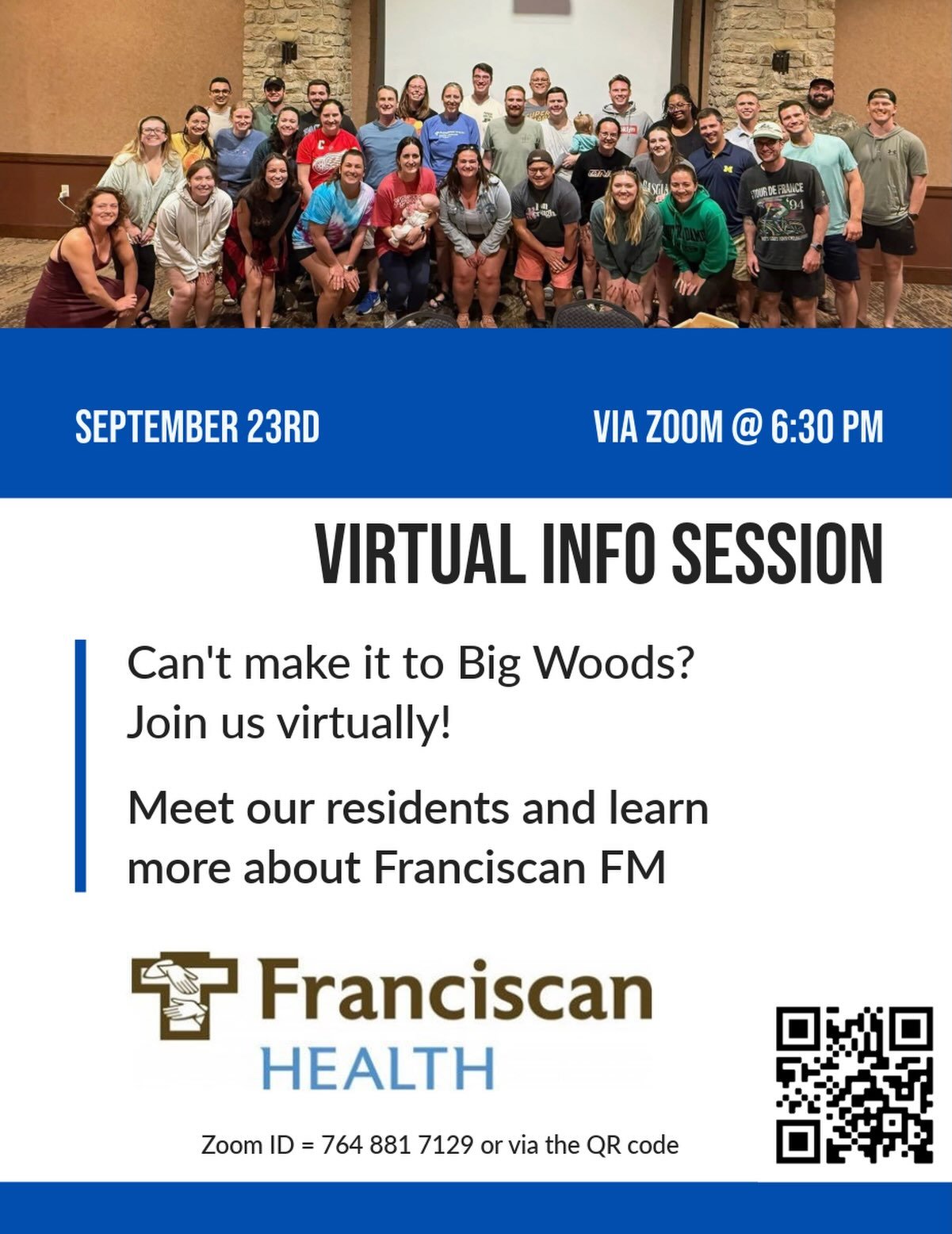 Unable to make it to Big Woods? You&rsquo;re in luck, we are doing a virtual event the night before where we can meet you and answer any questions you may have!