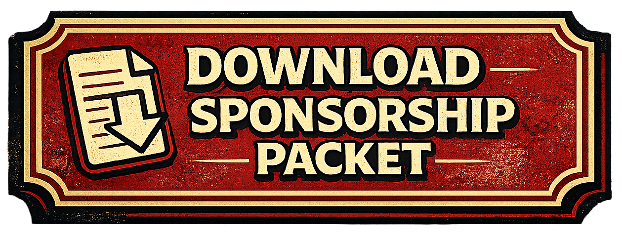 Download Sponsorship Packet button providing sponsorship opportunities and event information.