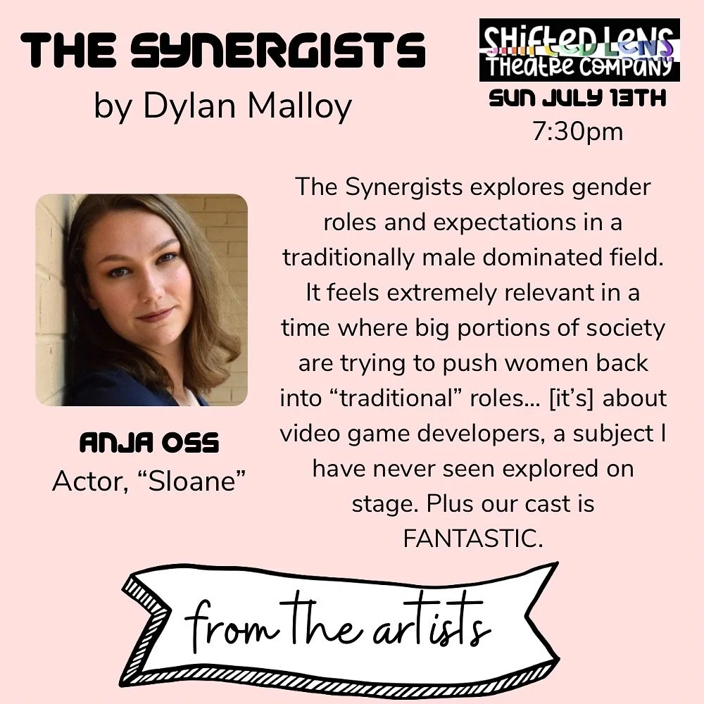Do you have tickets for one (or all) of these readings yet?! These artists are creating some real magic with these scripts. The Synergists, by Dylan Malloy is our final reading 7/13 at 2:30pm (photo is incorrect)

Fresh Looks Festival- Year 2
July 5t