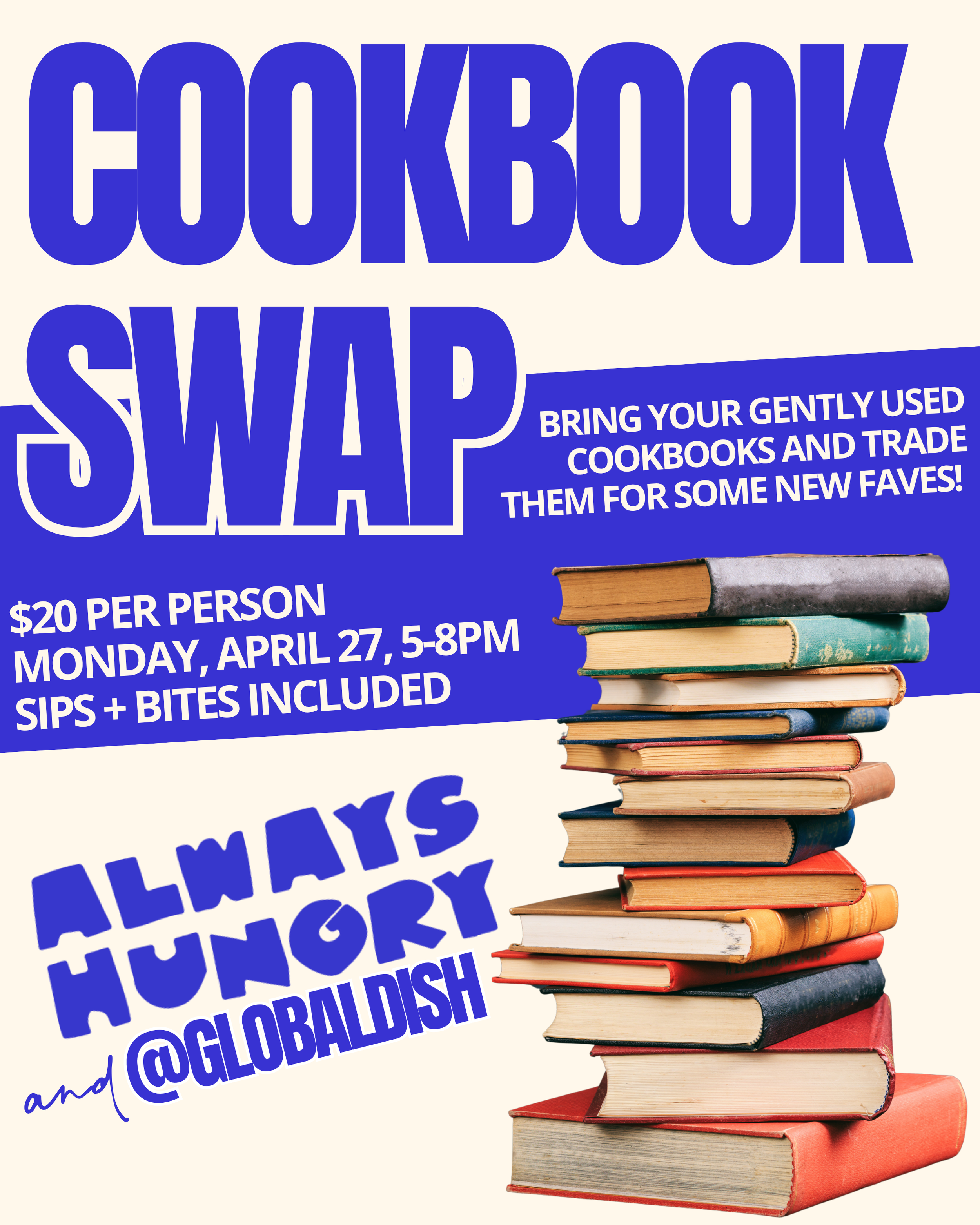 Cookbook Swap | Monday April, 27 5-8PM
