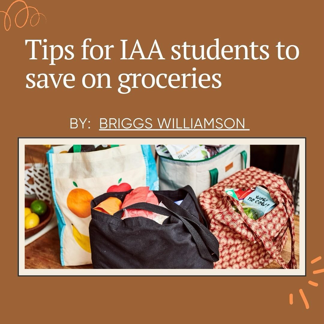 &bull; How to save on groceries 

We&rsquo;re back! We are so thrilled to put out this new issue of recent articles, including researched tips and advice for where IAA students can save money when purchasing groceries. Read it all at our link in bio,
