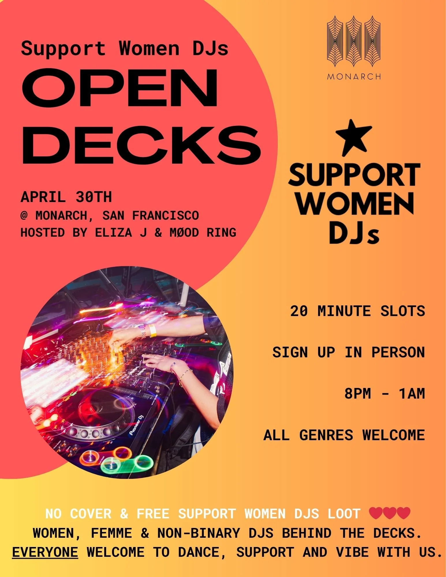 Support Women DJs San Francisco: Open Decks