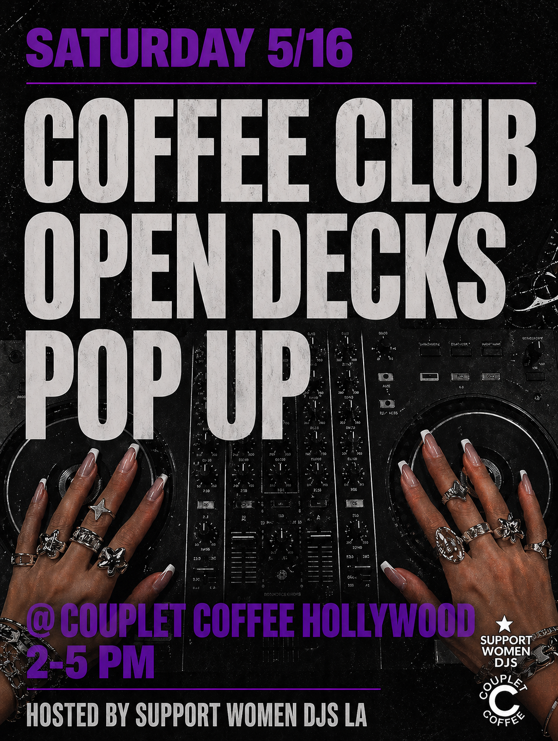 SWDJs Los Angeles: COFFEE & OPEN DECKS POP UP 