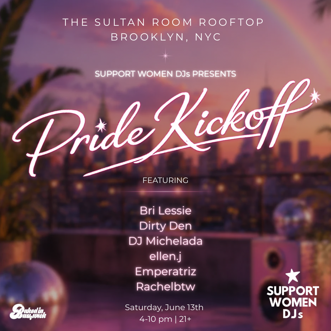 Support Women DJs: Pride Rooftop Party