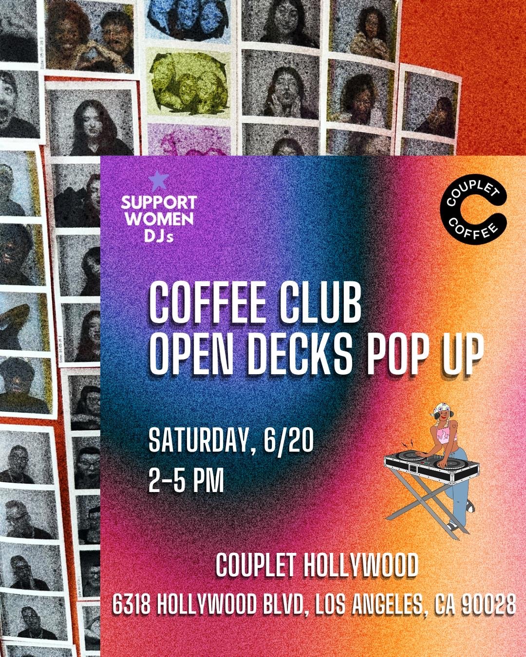 SWDJs LA: Coffee Club Open Decks Pop Up