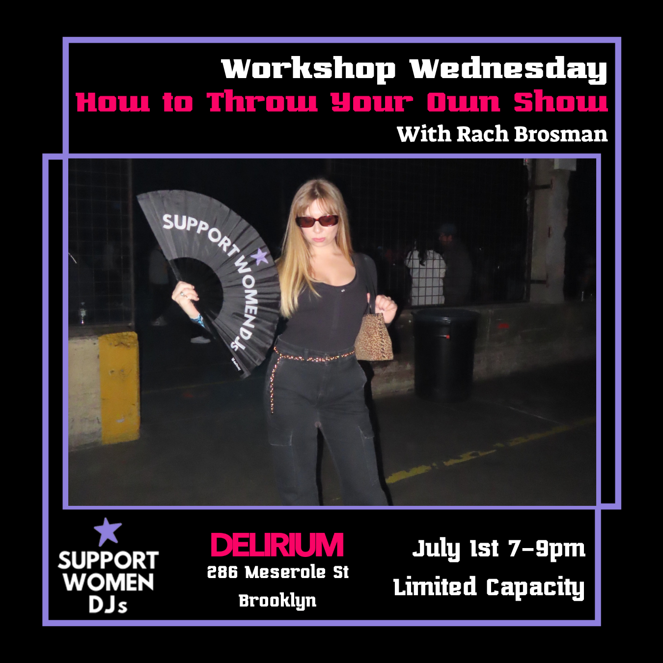 Workshop Wednesday: Event Production with Rach Brosman