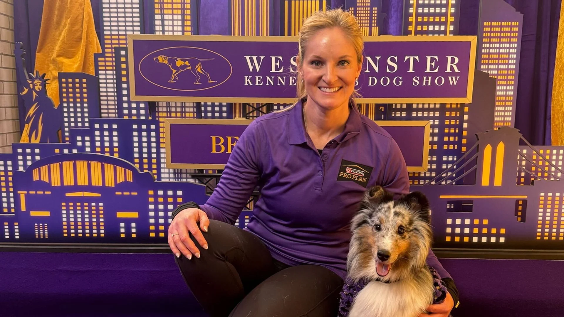 Jennifer Crank and Bee, a Westminster Masters Agility Championship winner