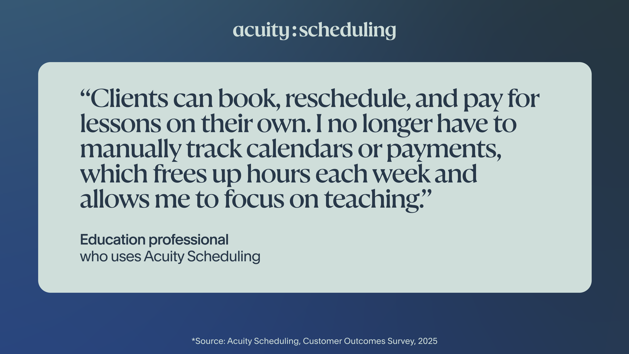 Education professional reports that automated booking, rescheduling, and payments reduce manual work and free up hours each week to focus on teaching