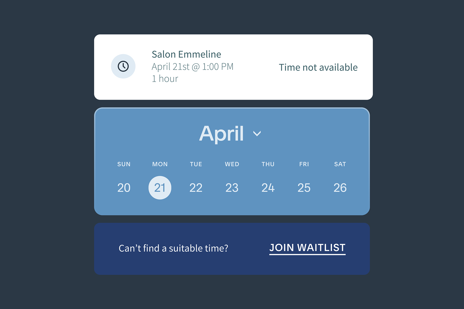 Salon waitlist app