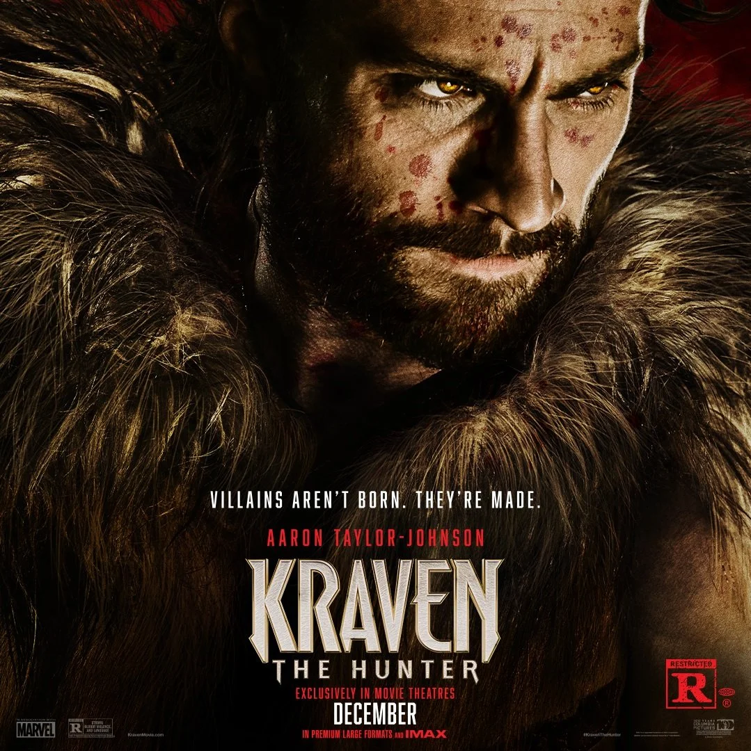 "Kraven the Hunter" - Starring Aaron Taylor-Johnson, Russell Crowe, and Fred Hechinger