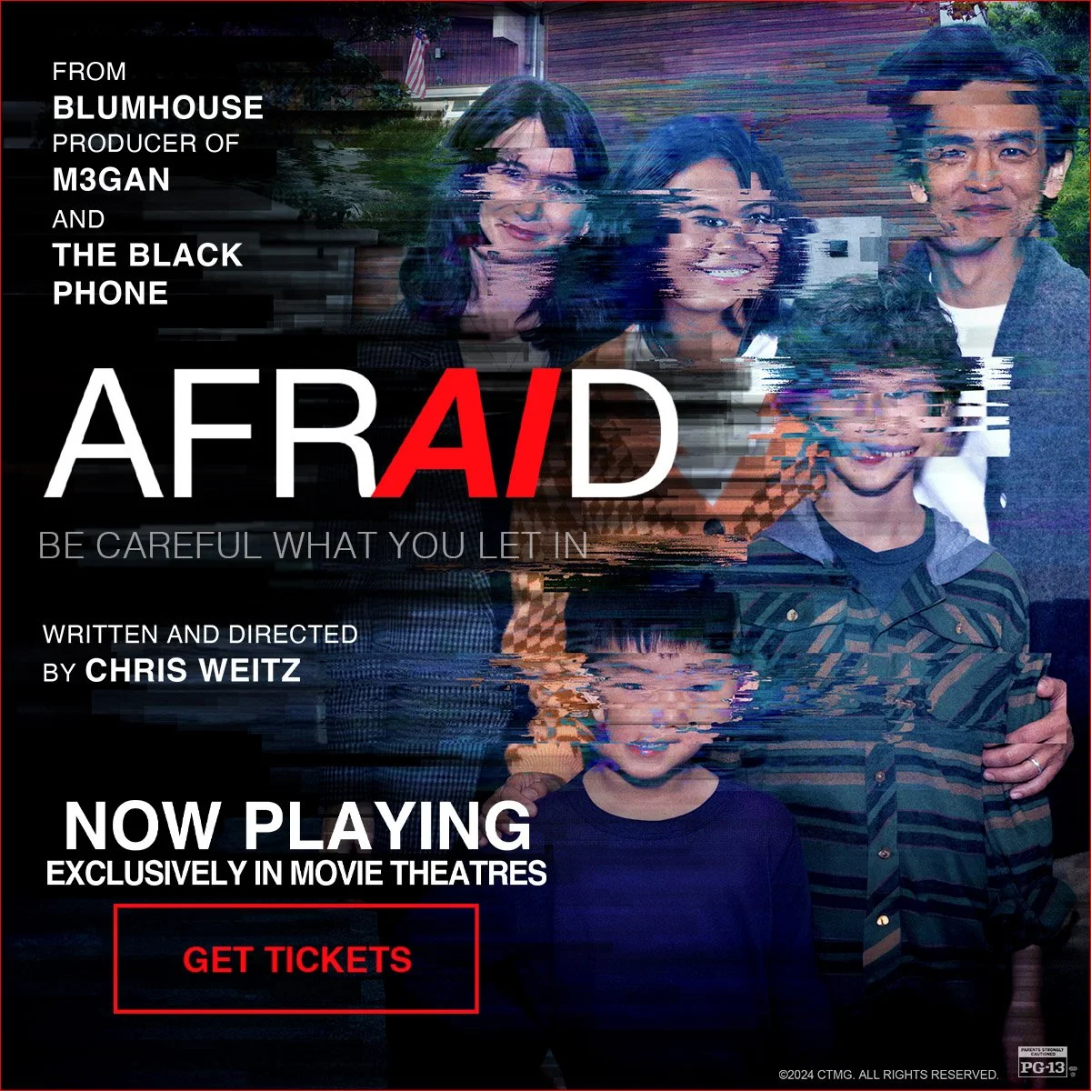 "AfrAId" - Starring John Cho, Katherine Waterston, and Keith Carradine