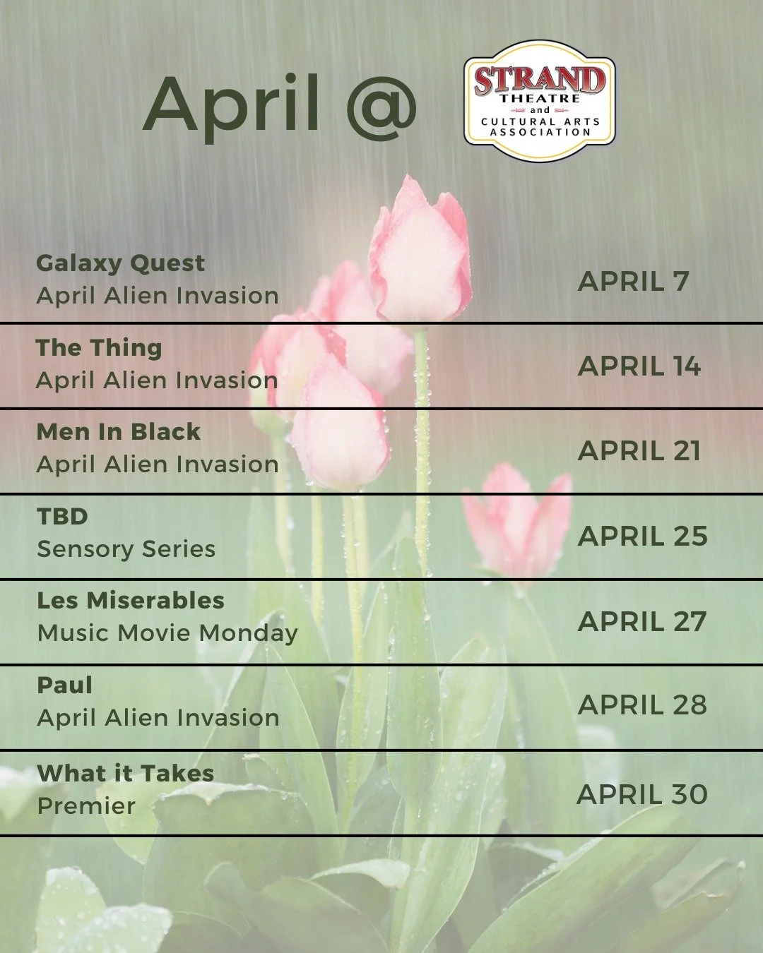 We're not fooling around this April 🌧🌷👽