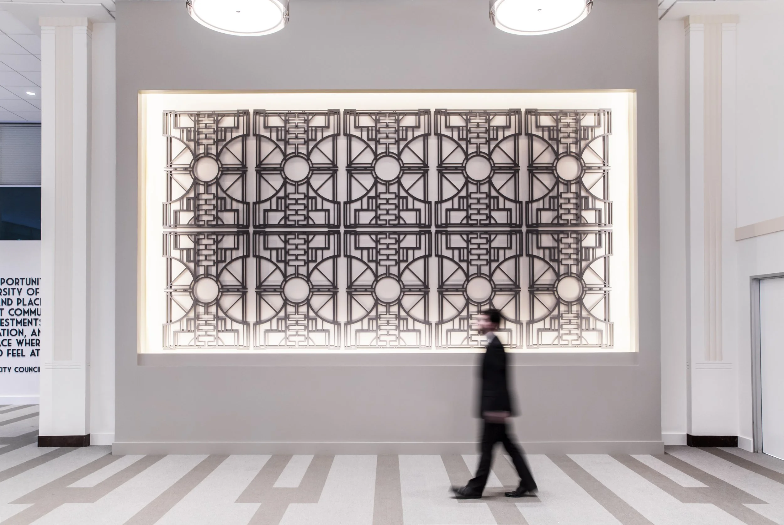 Houston City Hall - Legacy Room - Podium Backdrop Wall.jpg