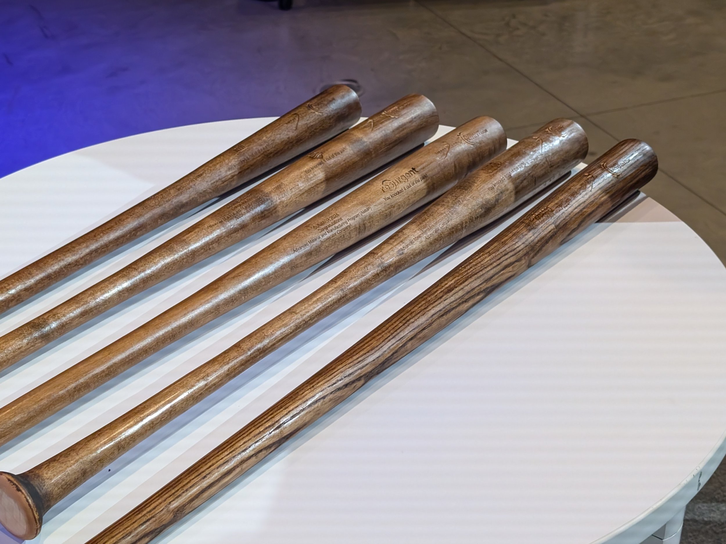 AMMP bats from Demo Day Detroit