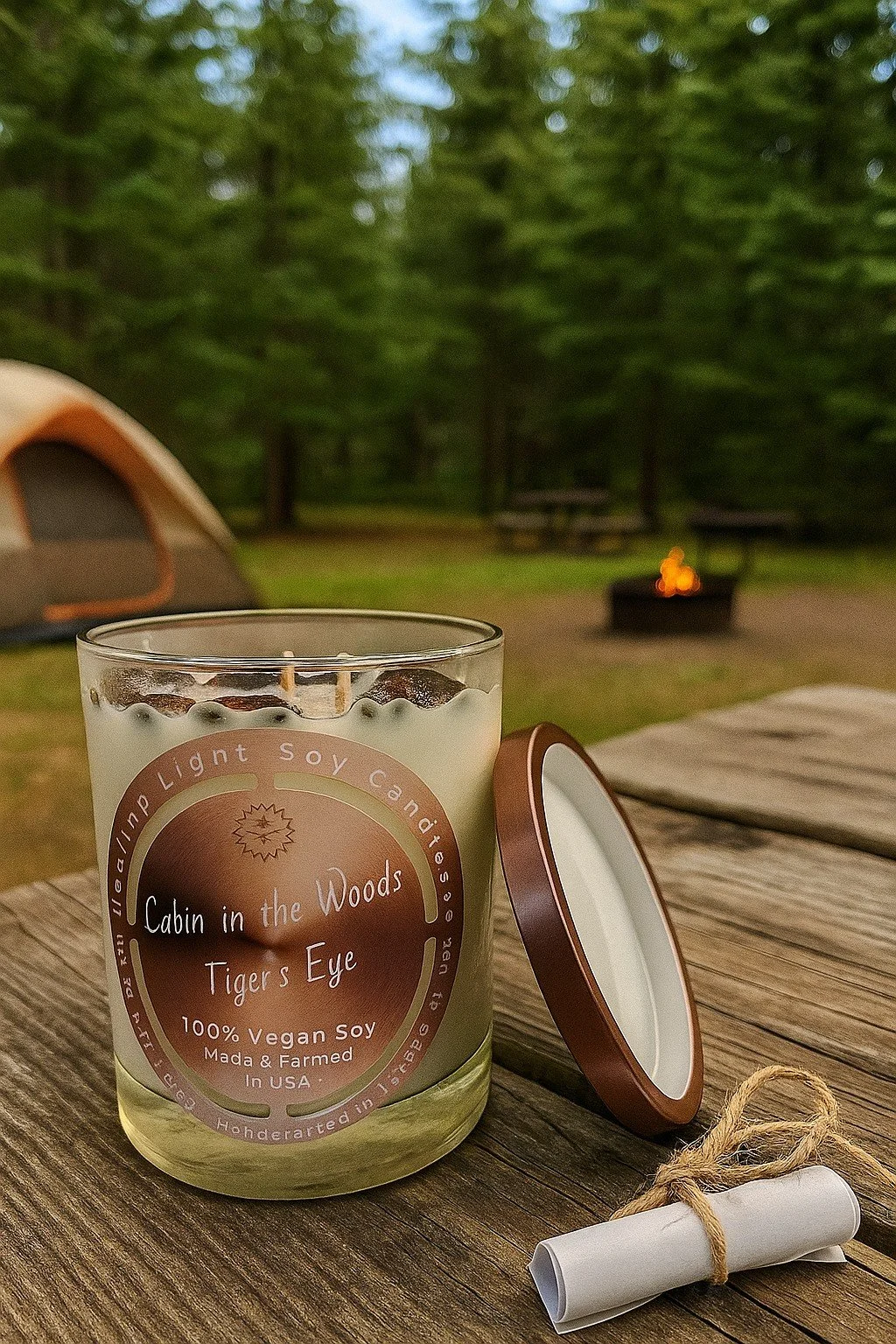 Cabinn in the Woods Cap Off Quote at a Campsite.jpg