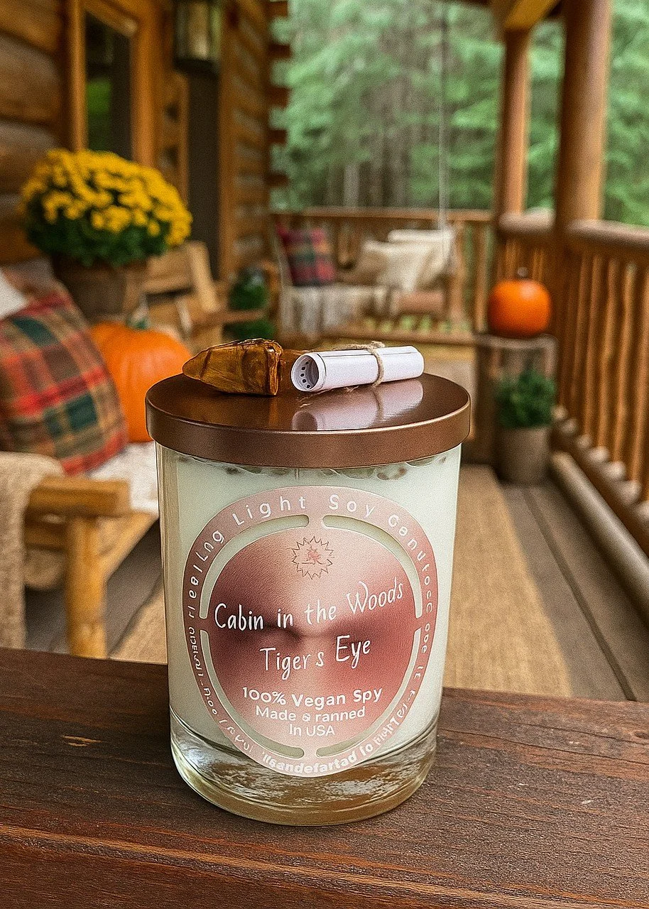 Cabin in the woods on a rustic cabin porch.jpg