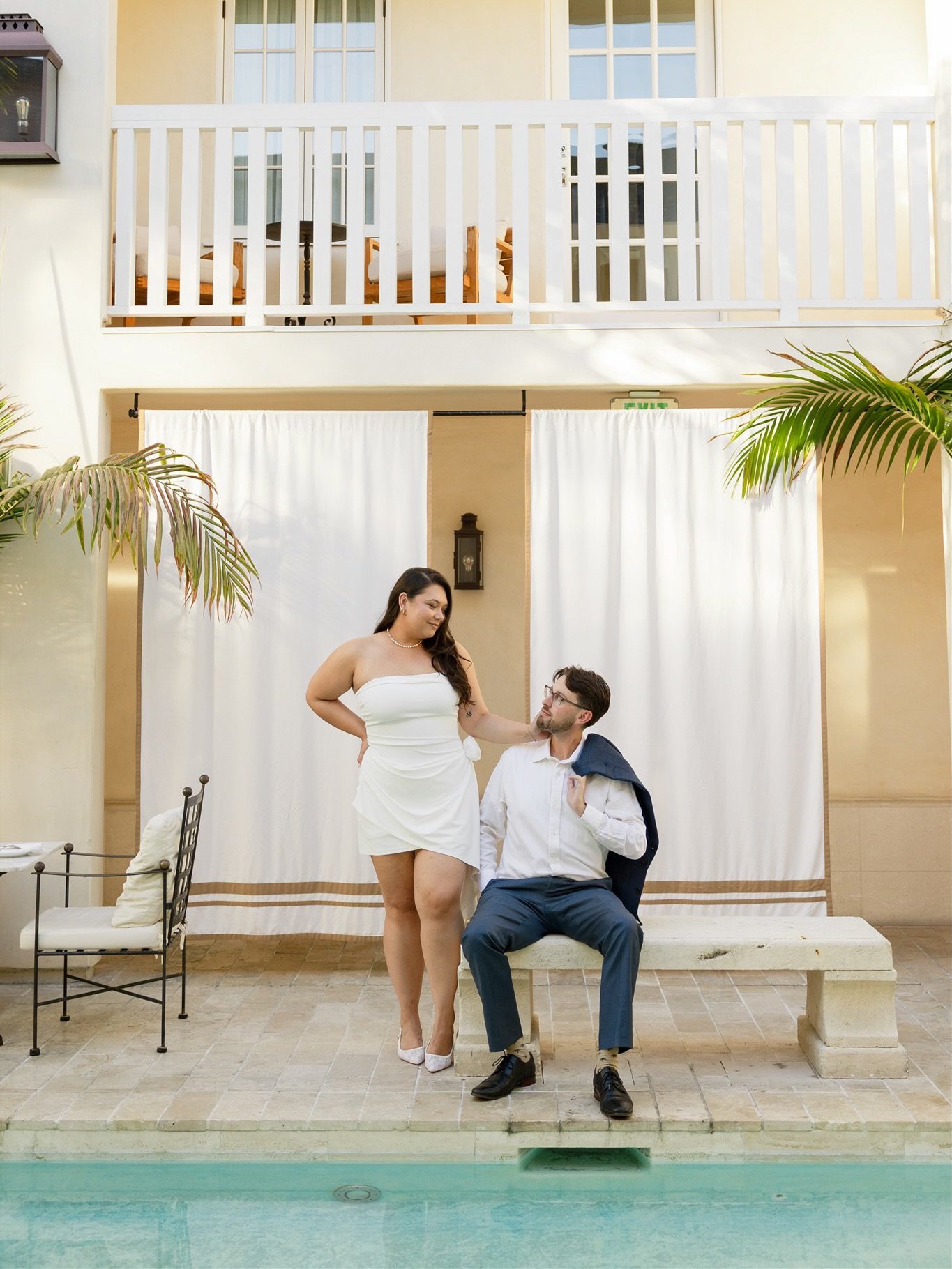 Today is wedding day for Z + J at @cara_hotel and I can&rsquo;t WAIT for it 🥳 we did their engagements there and it is only going to be 100 x better today with all of their loved ones 🤍