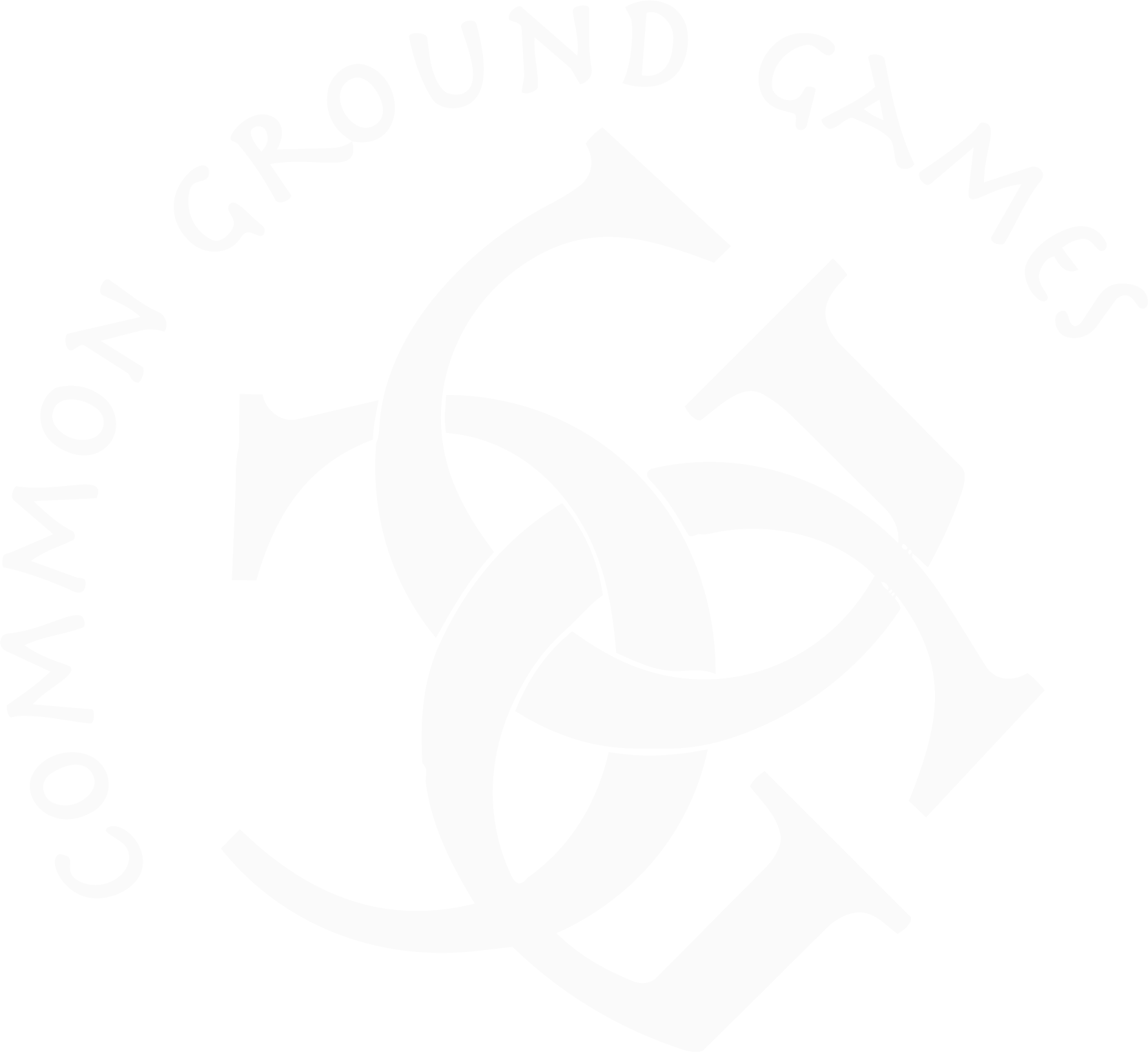 Common Grounds Logo with weaving letter "c"s