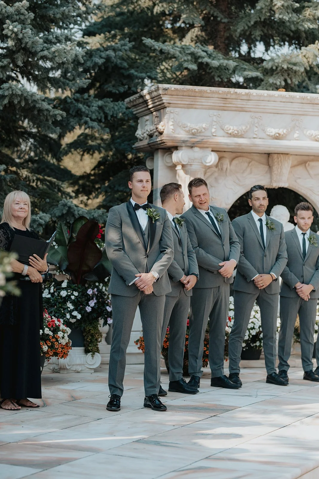 Glenora Wedding Party Ceremony Groomsmen Photography Edmonton 