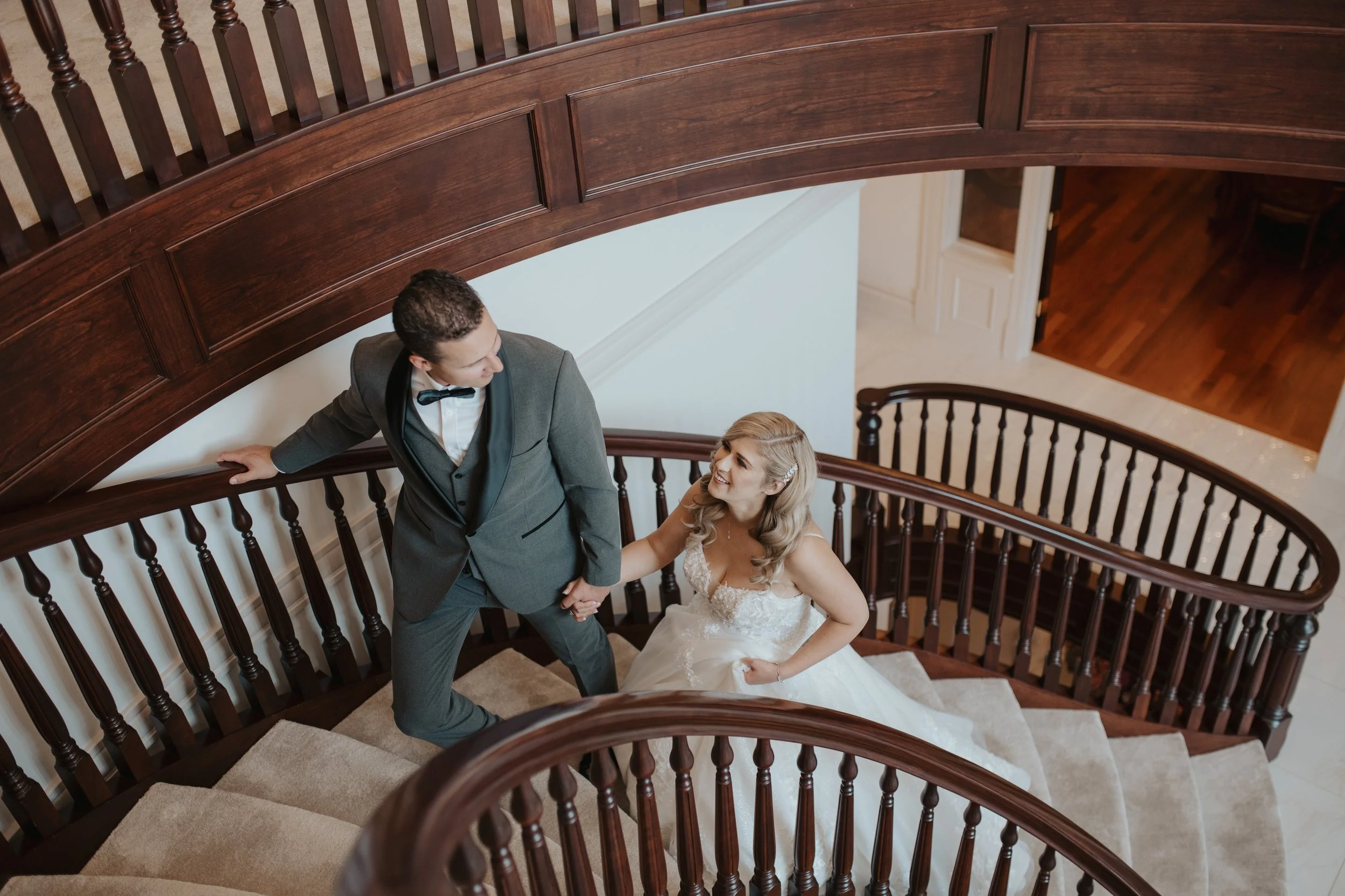 Edmonton Glenora Wedding Bride and Groom Indoor Portrait