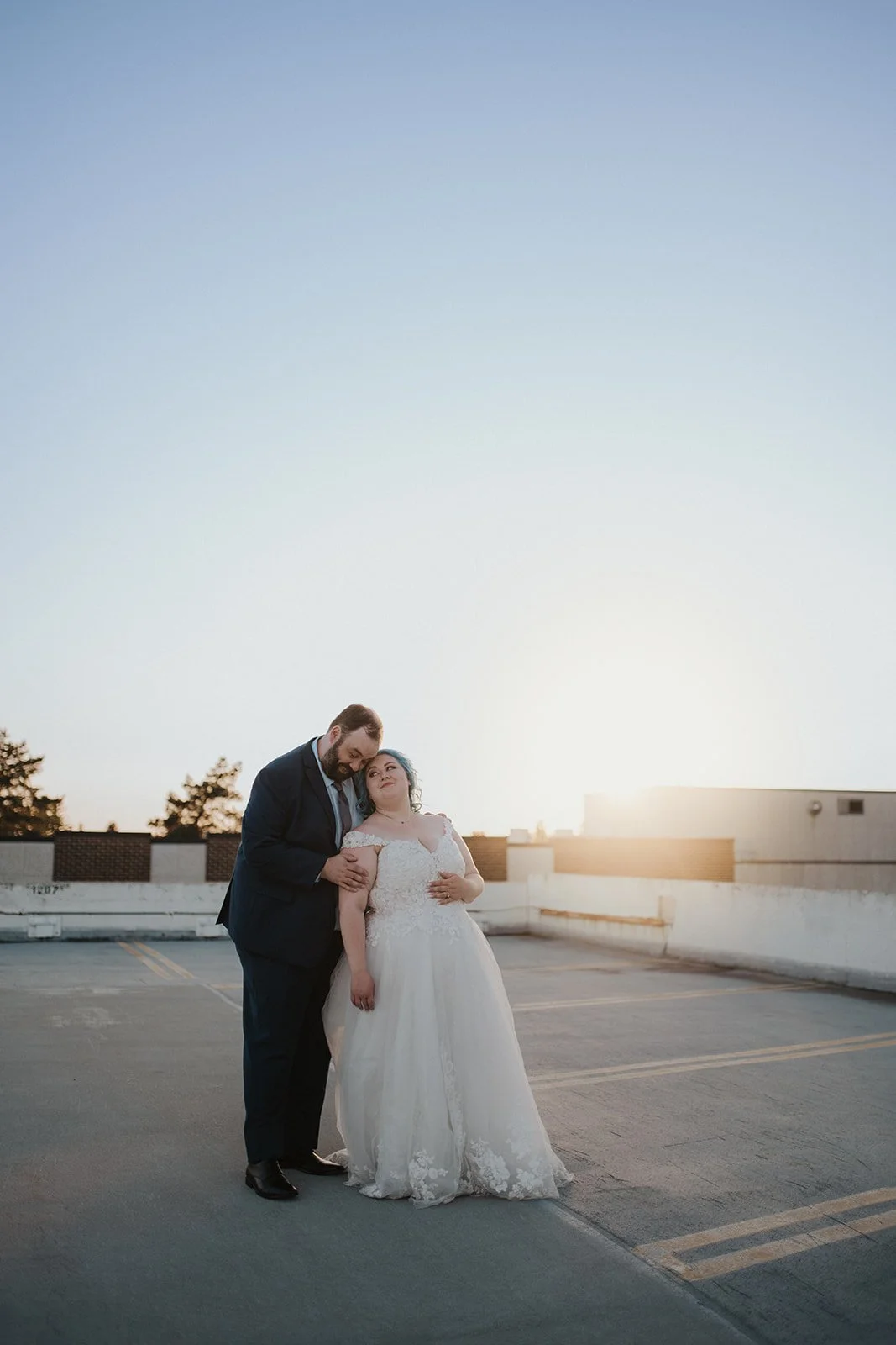 Golden Hour Wedding Couple Portraits Edmonton