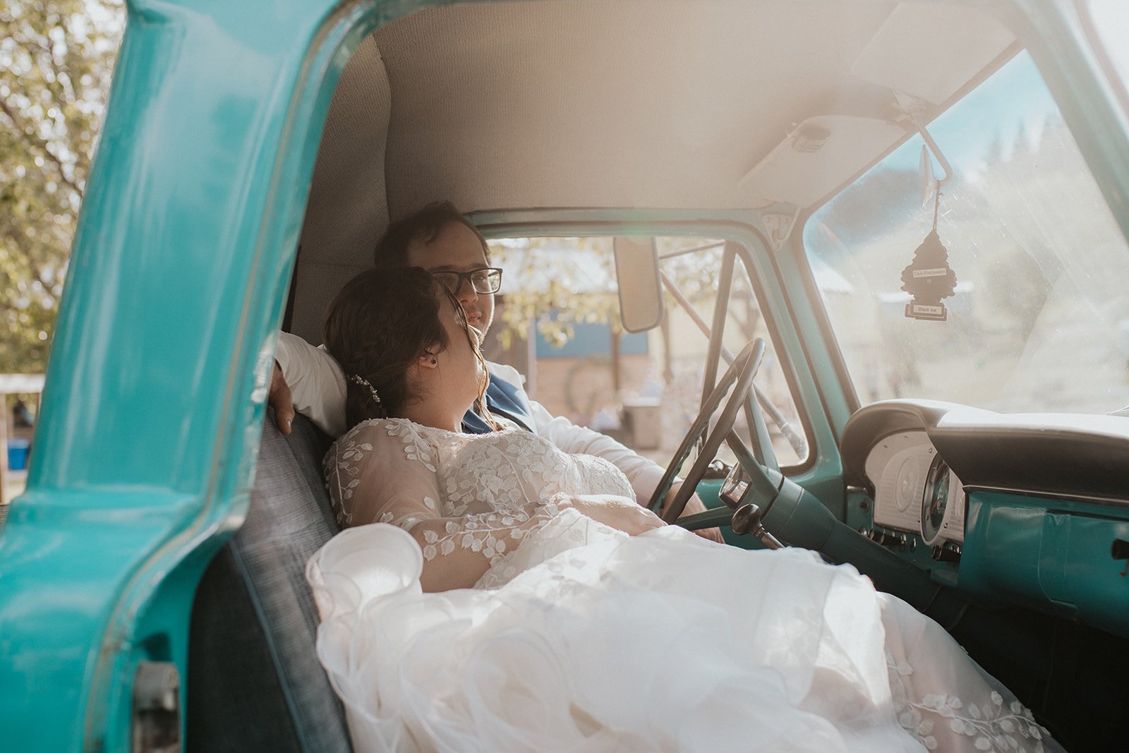 Pickup Truck Wedding Photos Edmonton