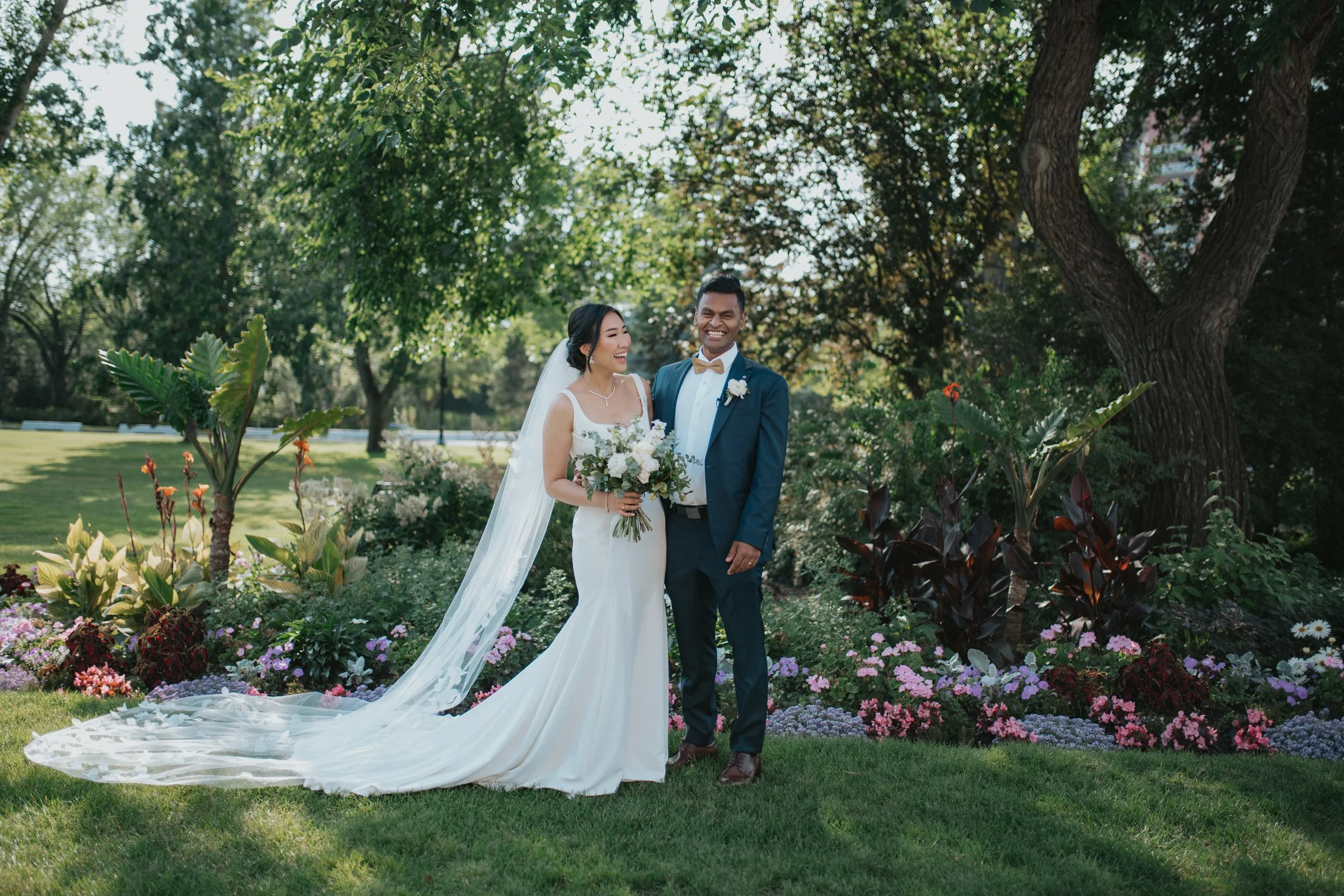 Beautiful Summer Garden Wedding Edmonton
