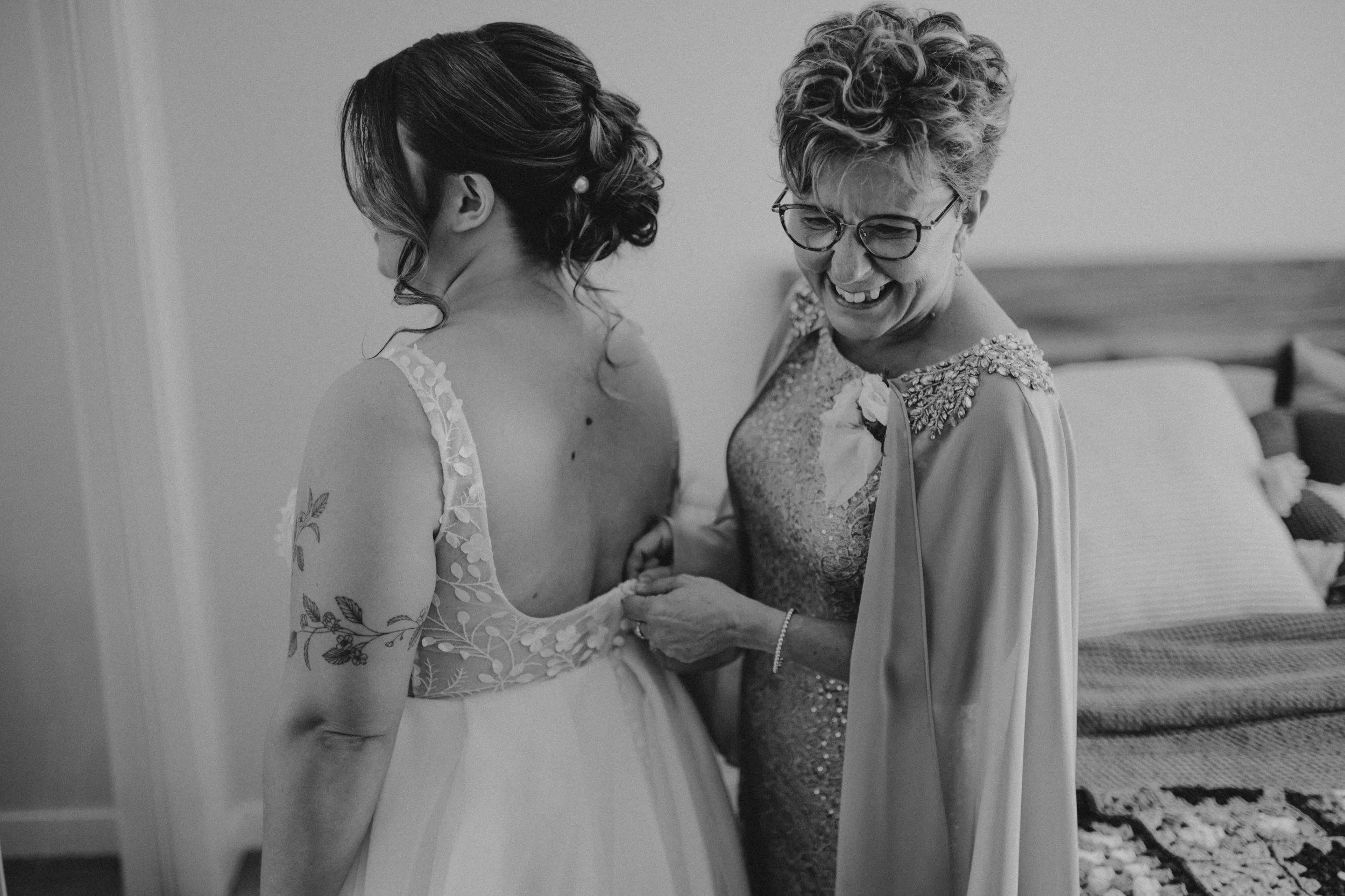 Mother of the Bride First Look Wedding Ceremony Dress 