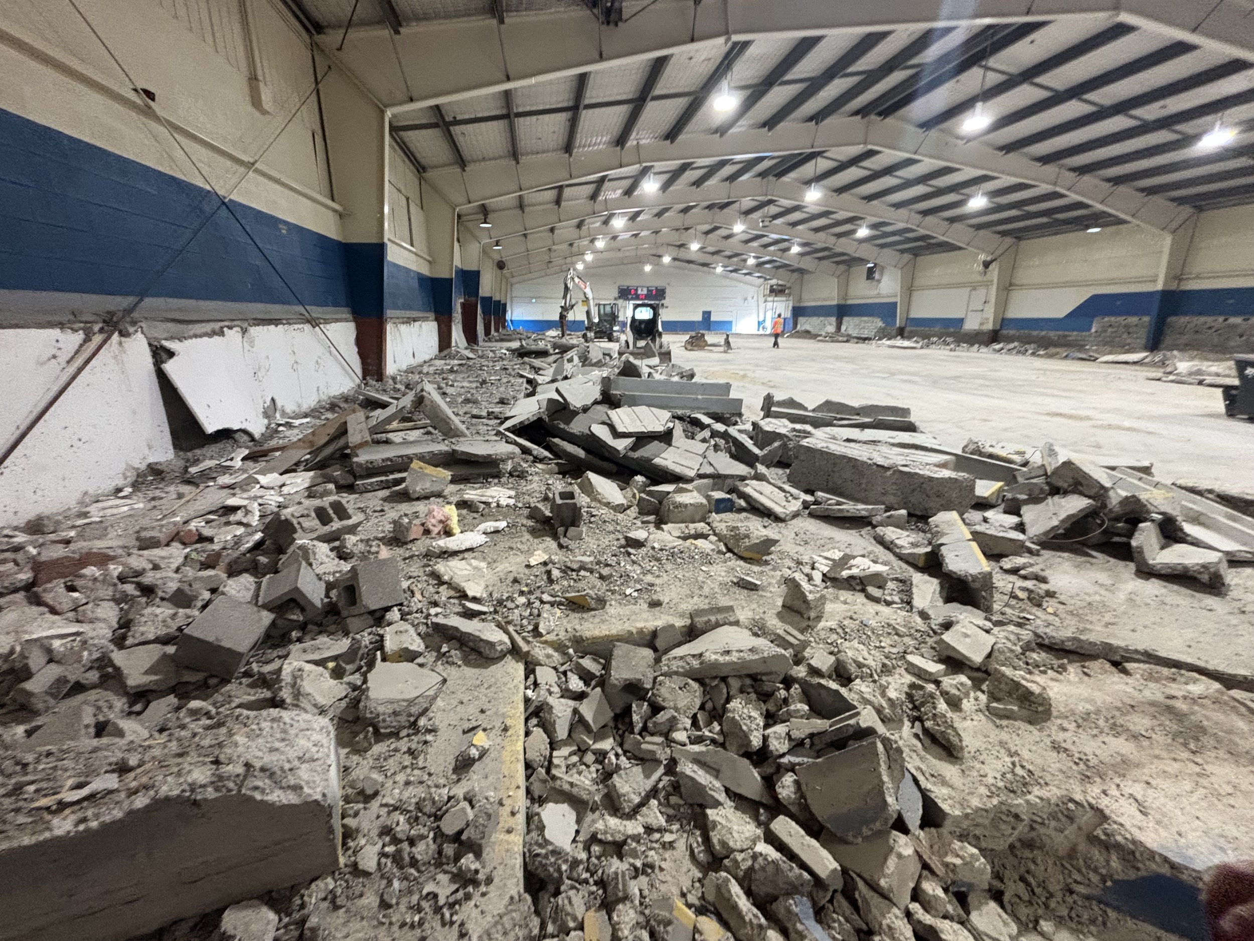 Removal of Old Concrete Seating Area