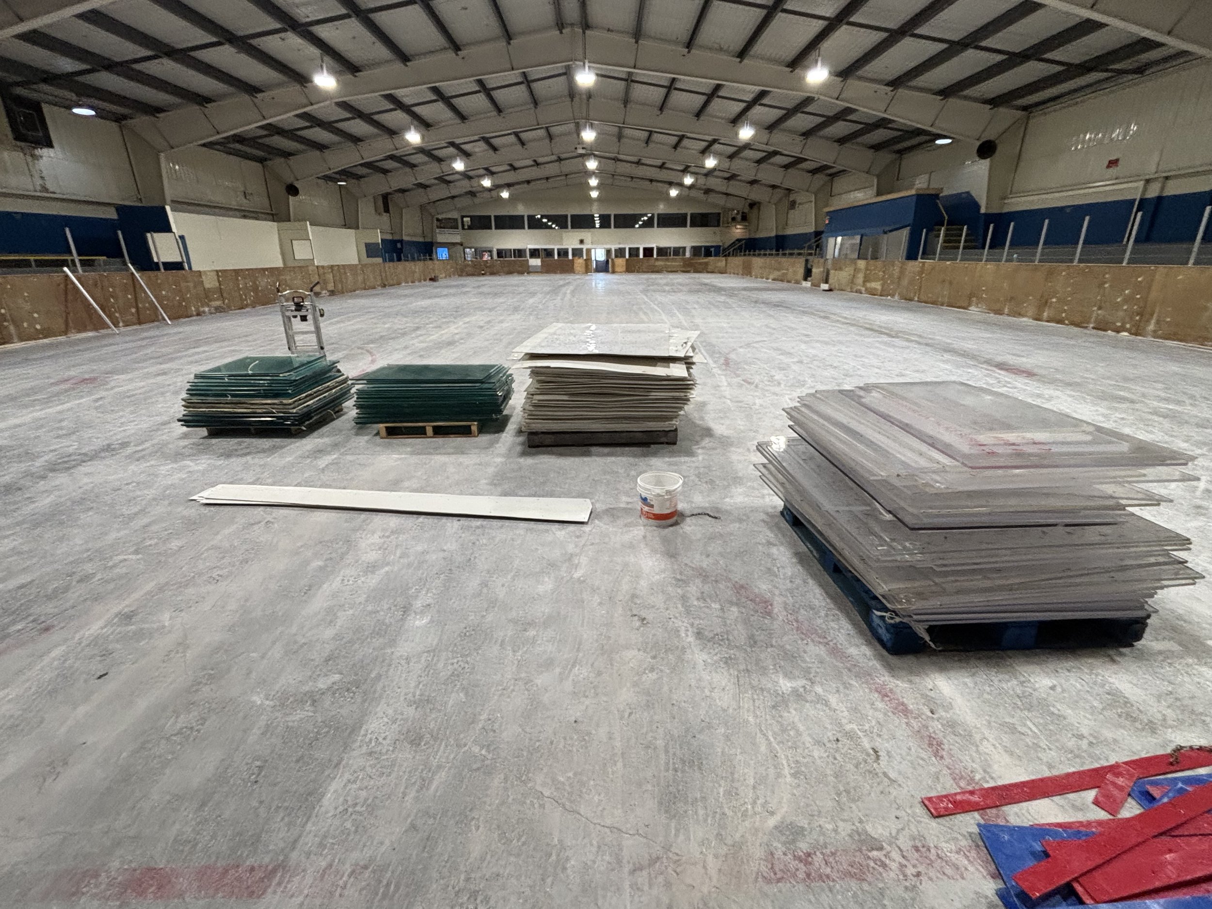 Removal of Old Boards and Glass