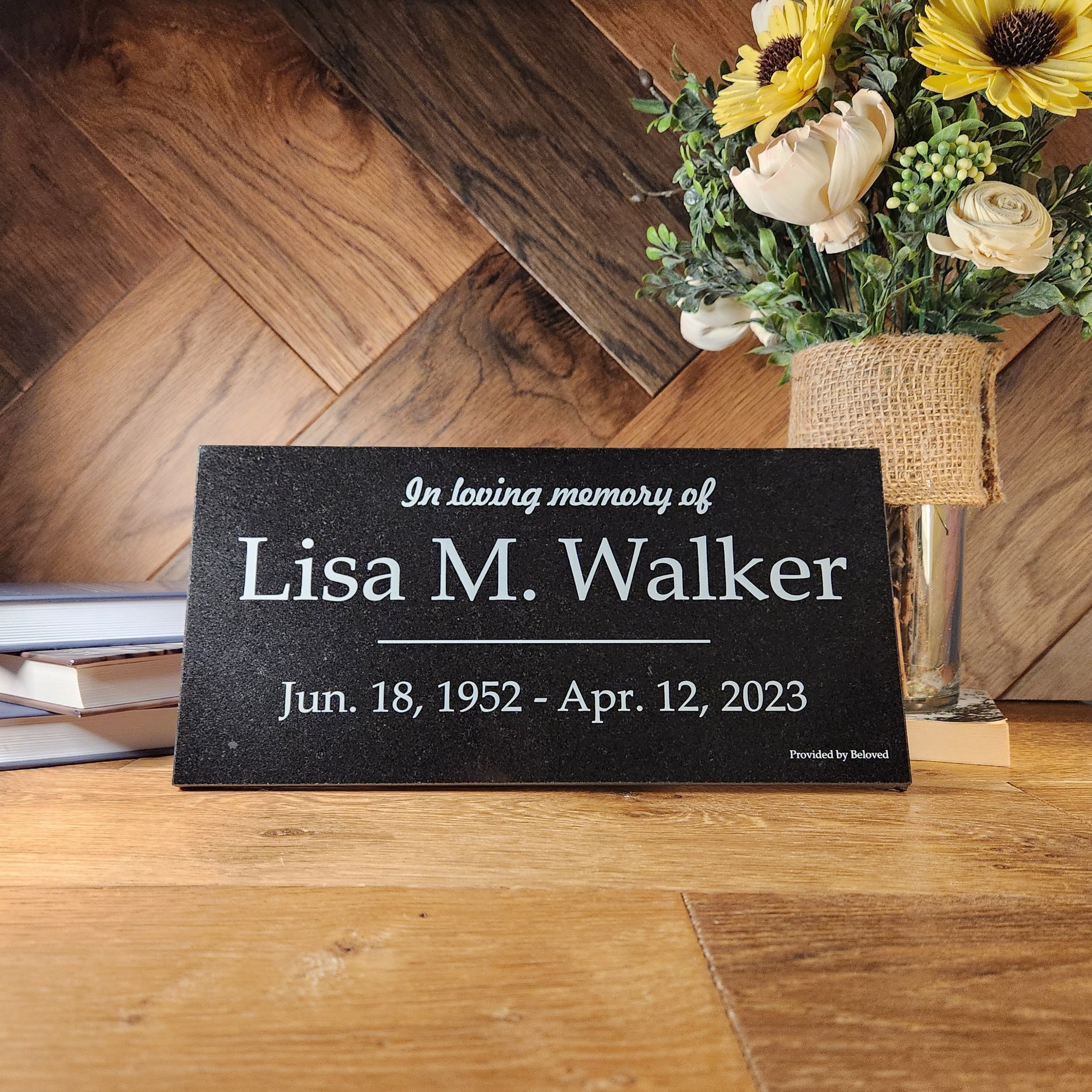 12"x 6" Temporary Marker - Text Only