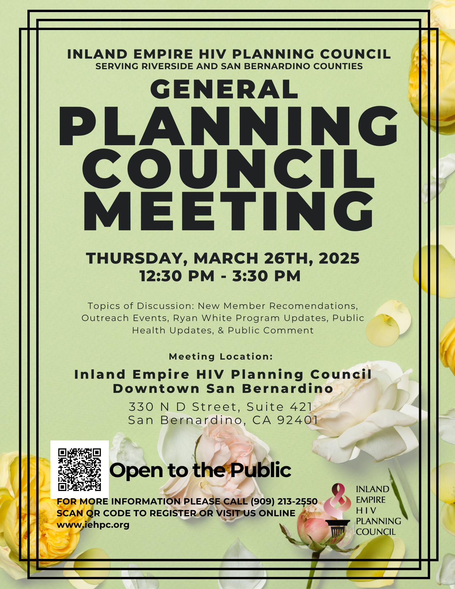 General Planning Council Meeting