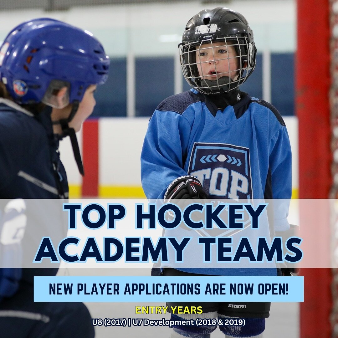 For players born in 2017, 2018, and 2019, applications for TOP Hockey U8 Academy and U7 Development are NOW OPEN! 

Our entry year programs are designed to provide young players with a development-focused hockey experience that bridges the gap betwee