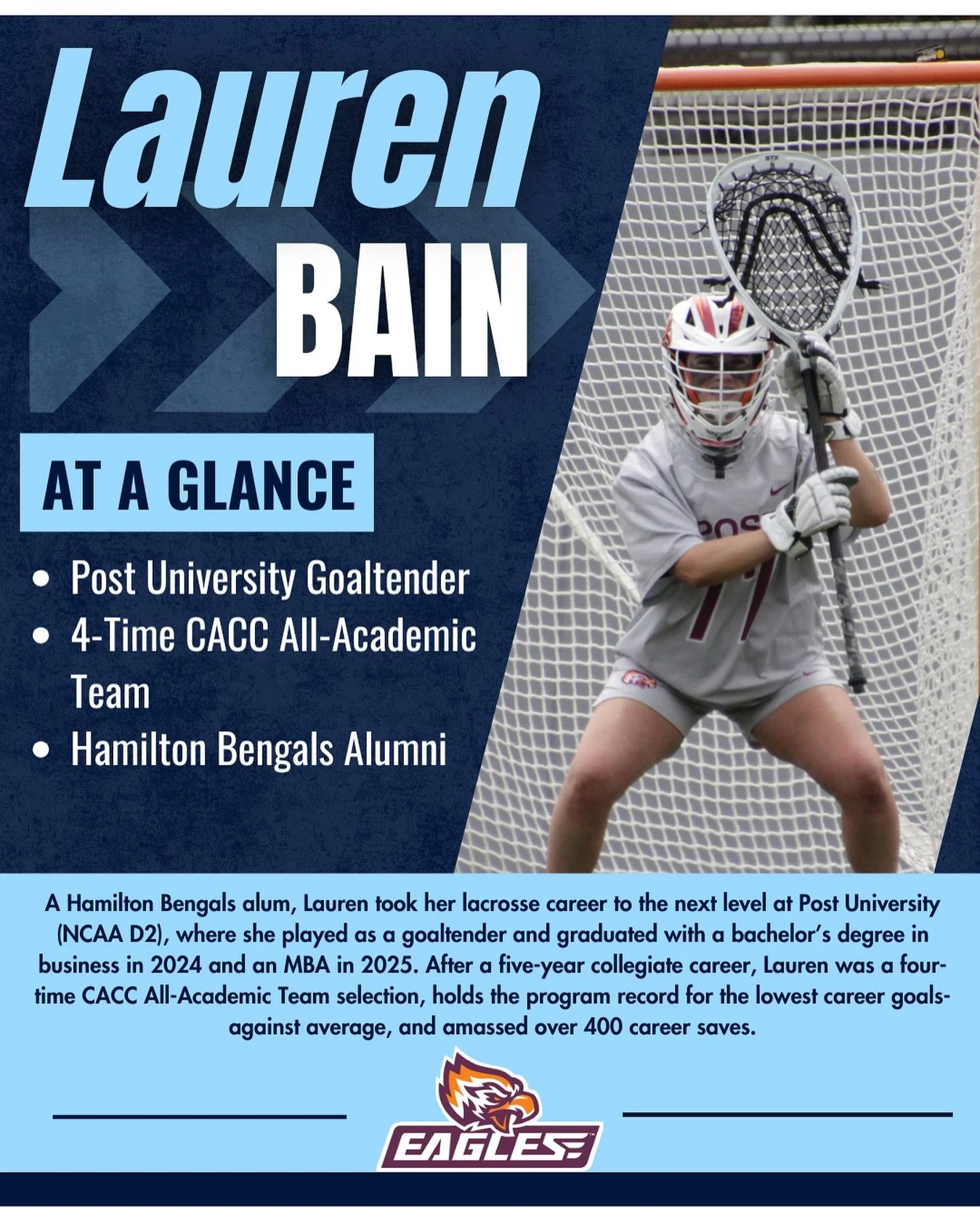 🥍🥍 Welcome Coach Lauren! 🥍🥍

We are thrilled to welcome Coach Lauren as one of our head Lacrosse Instructors this fall! Lauren has a very strong background in playing and coaching lacrosse and we are excited to have her lead our fall programs and