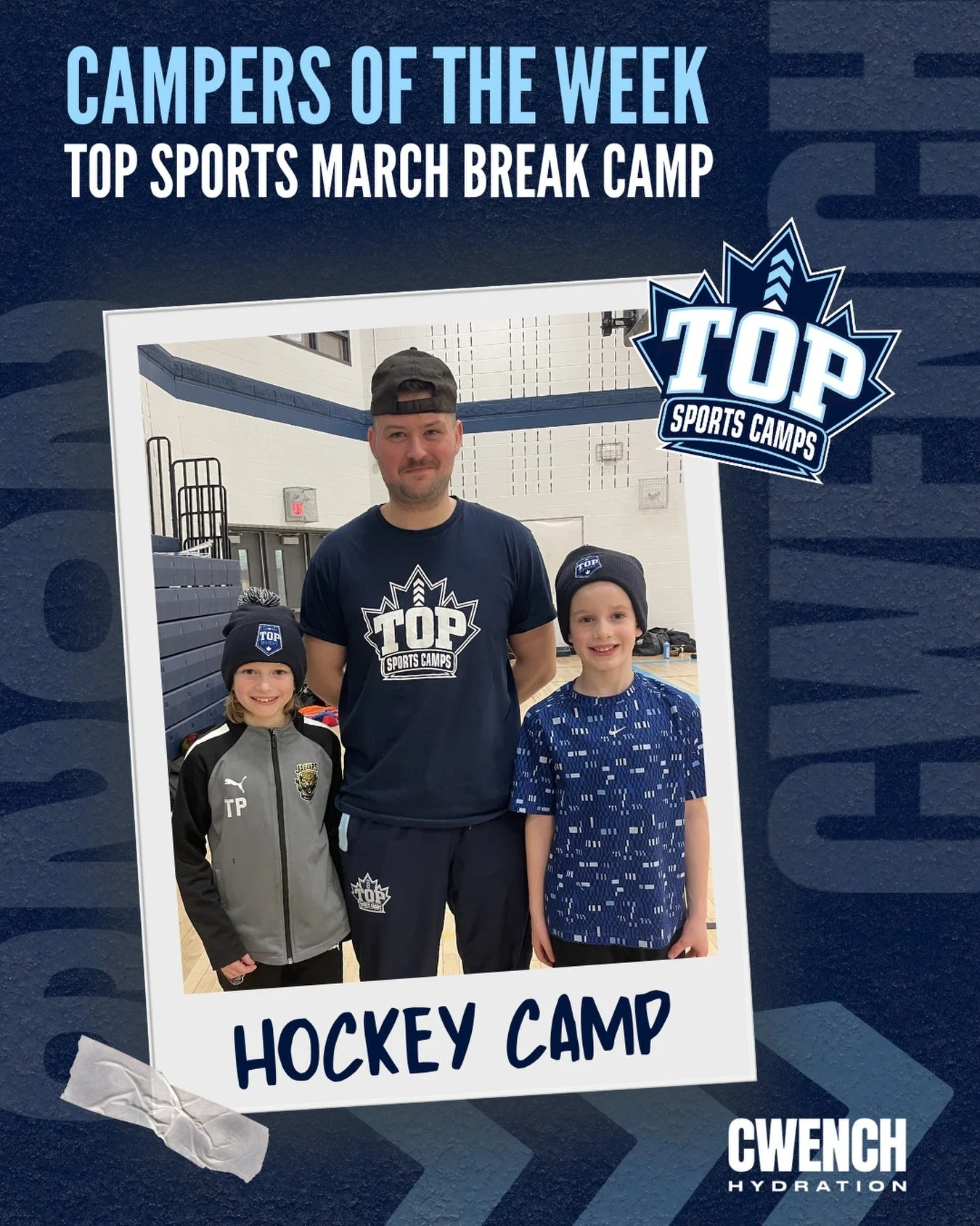 Congrats to our Cwench Athletes of the Week! They demonstrated great sportsmanship, hard work, effort, and respect for their coaches and teammates earning them the prized TOP Hockey toques!

#tophockey #marchbreak #camps