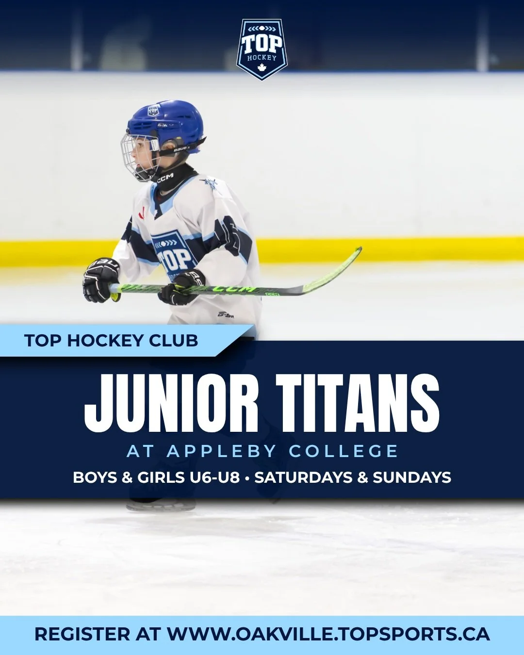 🏒Program Spotlight 🏒 Junior Titans Hockey 🏒

Our Junior Titans Program hits the ice next weekend! Perfect for players aged 6-8 to continue to grow their skills on the ice in a development focused environment! With hands on coaching including repor