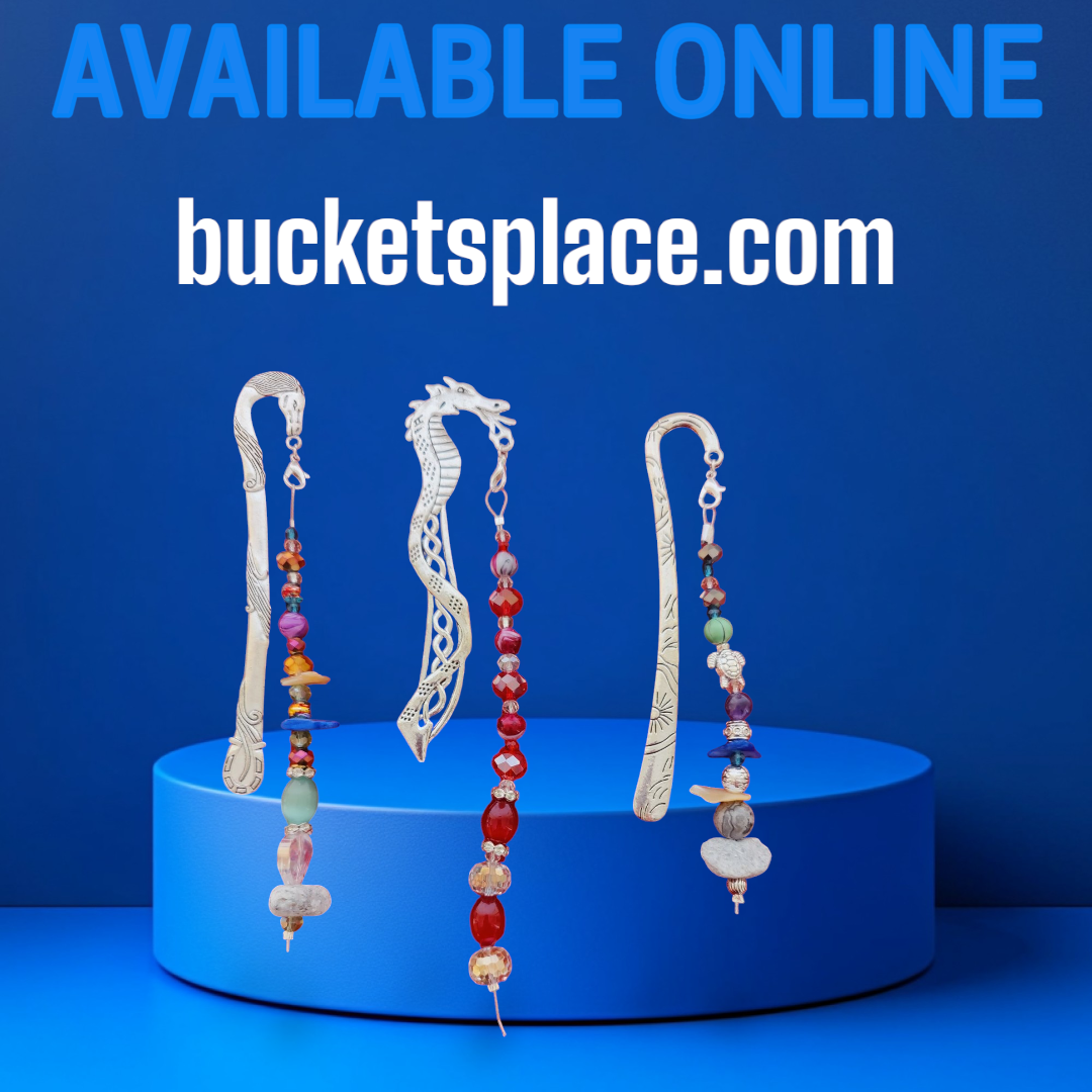 Exquisite Collection Hand Crafted Bookmarks - Buckets-Place