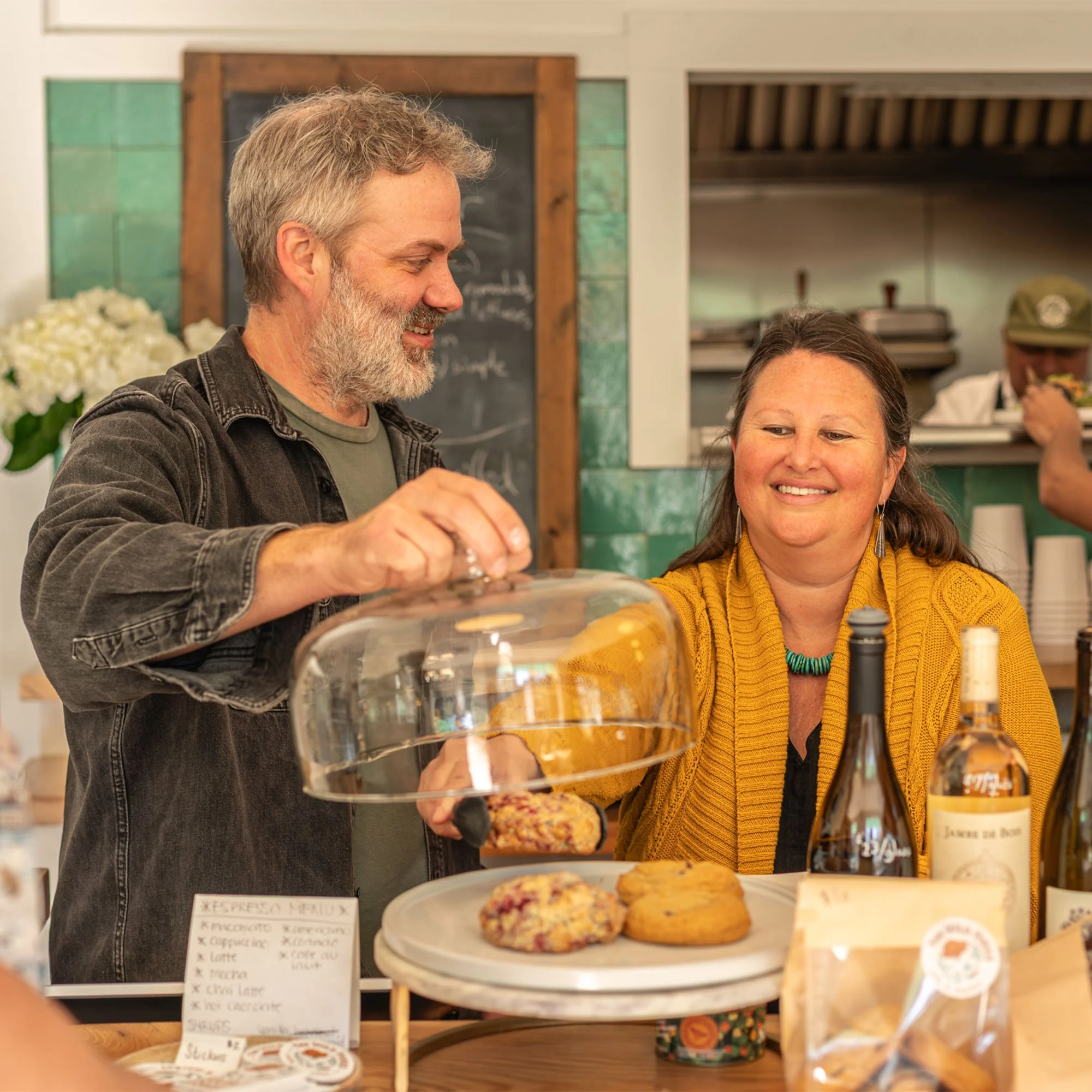 owners martin and danielle serve up scones