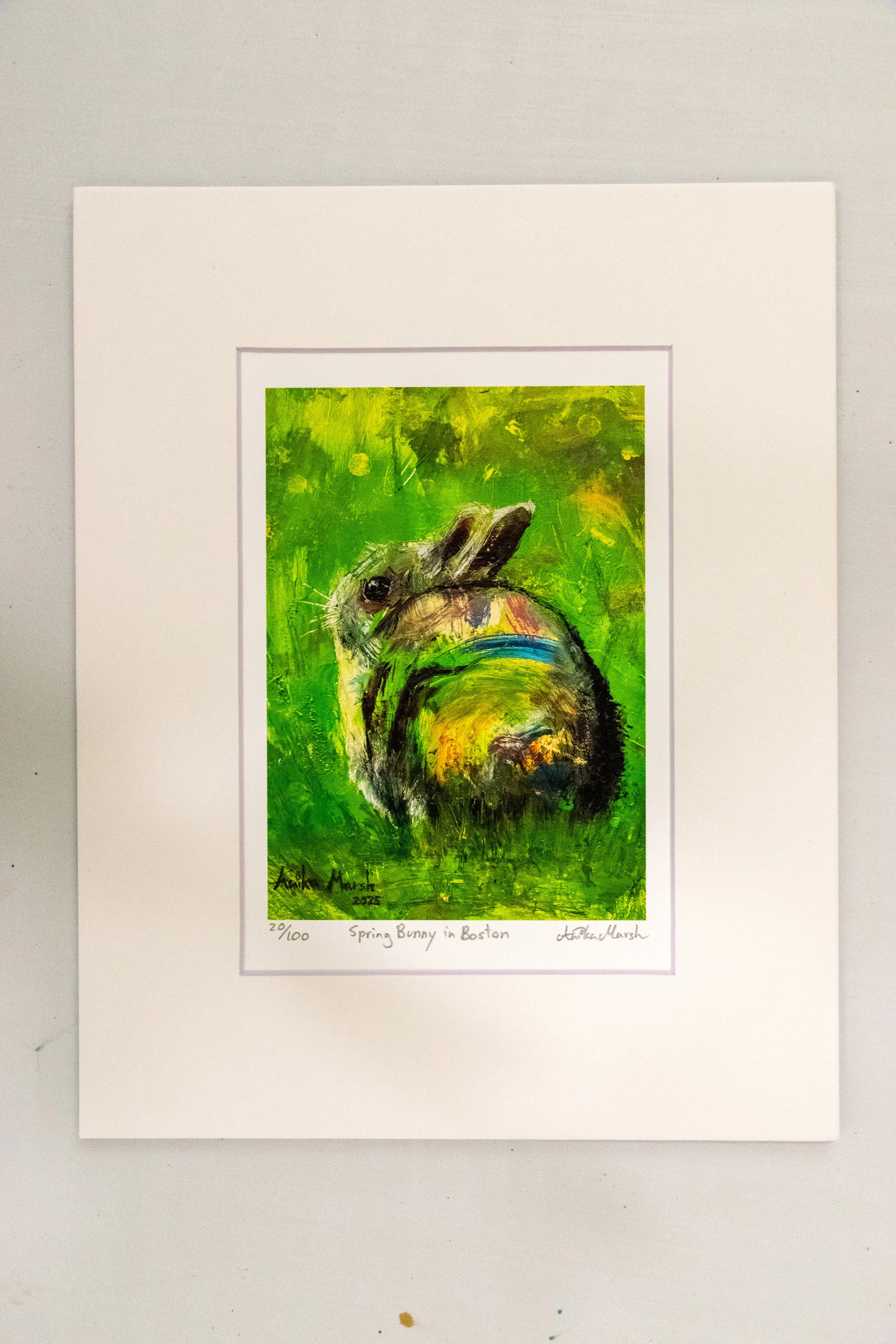 'Spring Bunny in Boston' Limited Edition Print