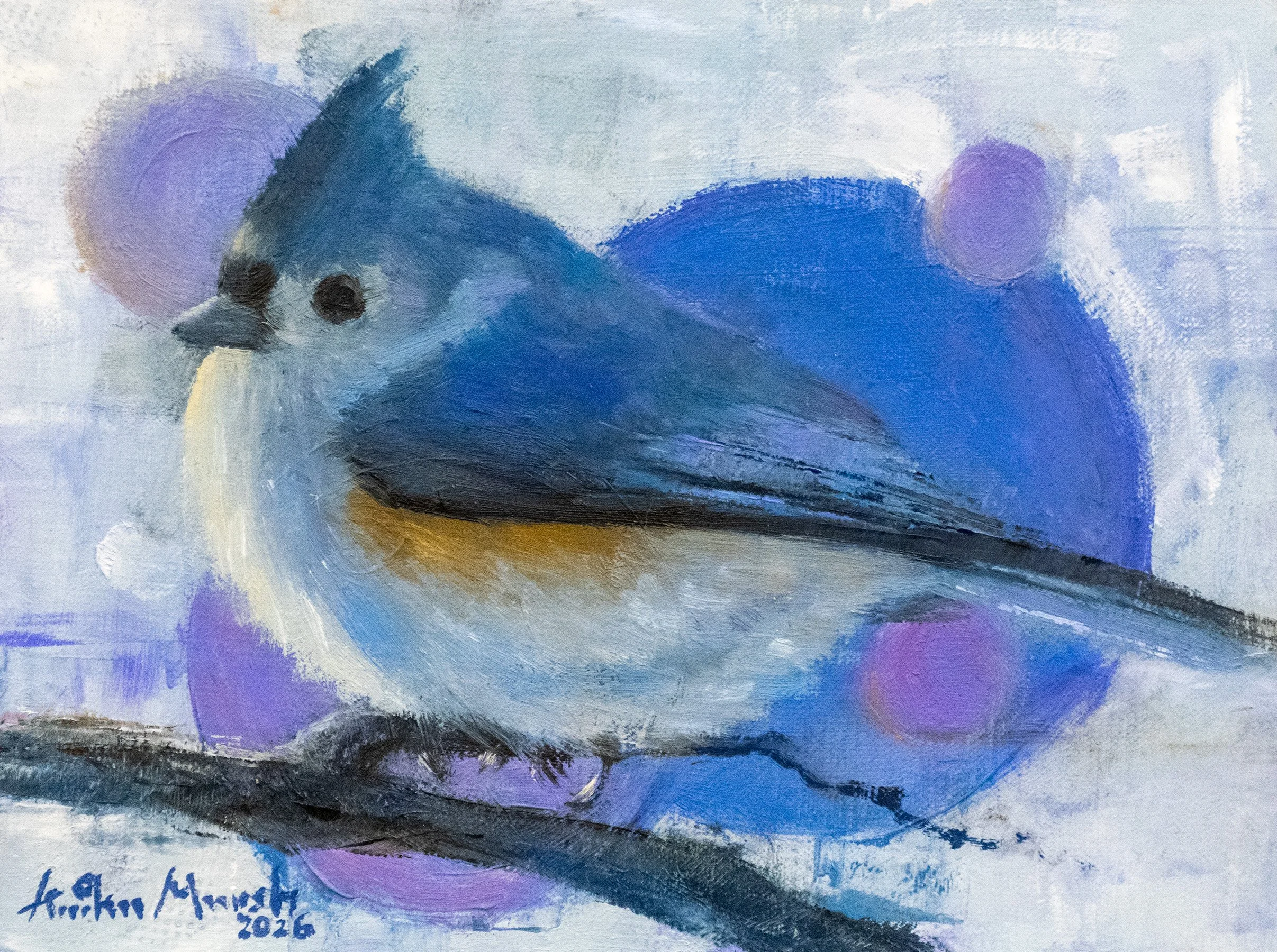 'Circles' Original Oil Painting