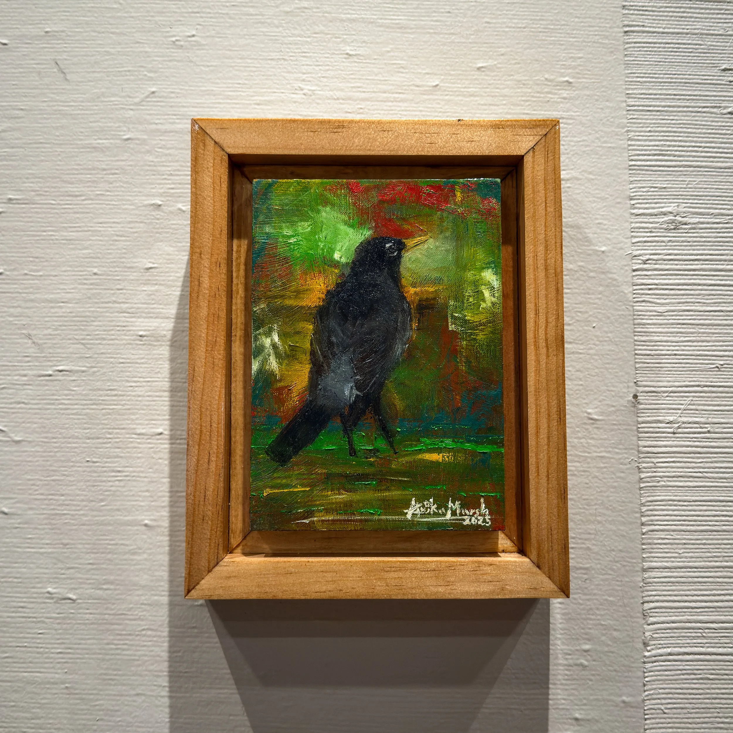 'American Robin' Original Oil Painting