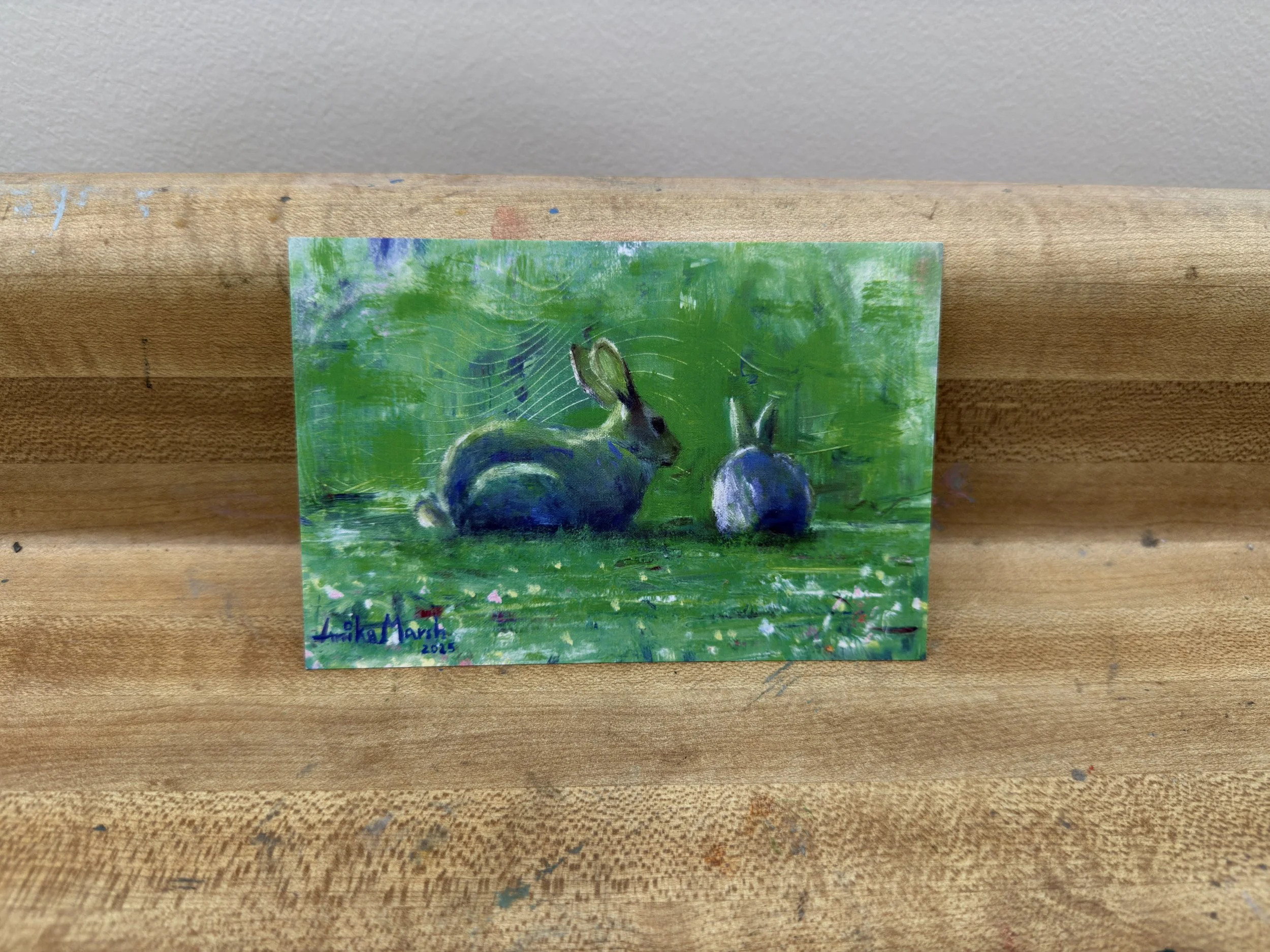 'Spring Hops and Hues' Postcard