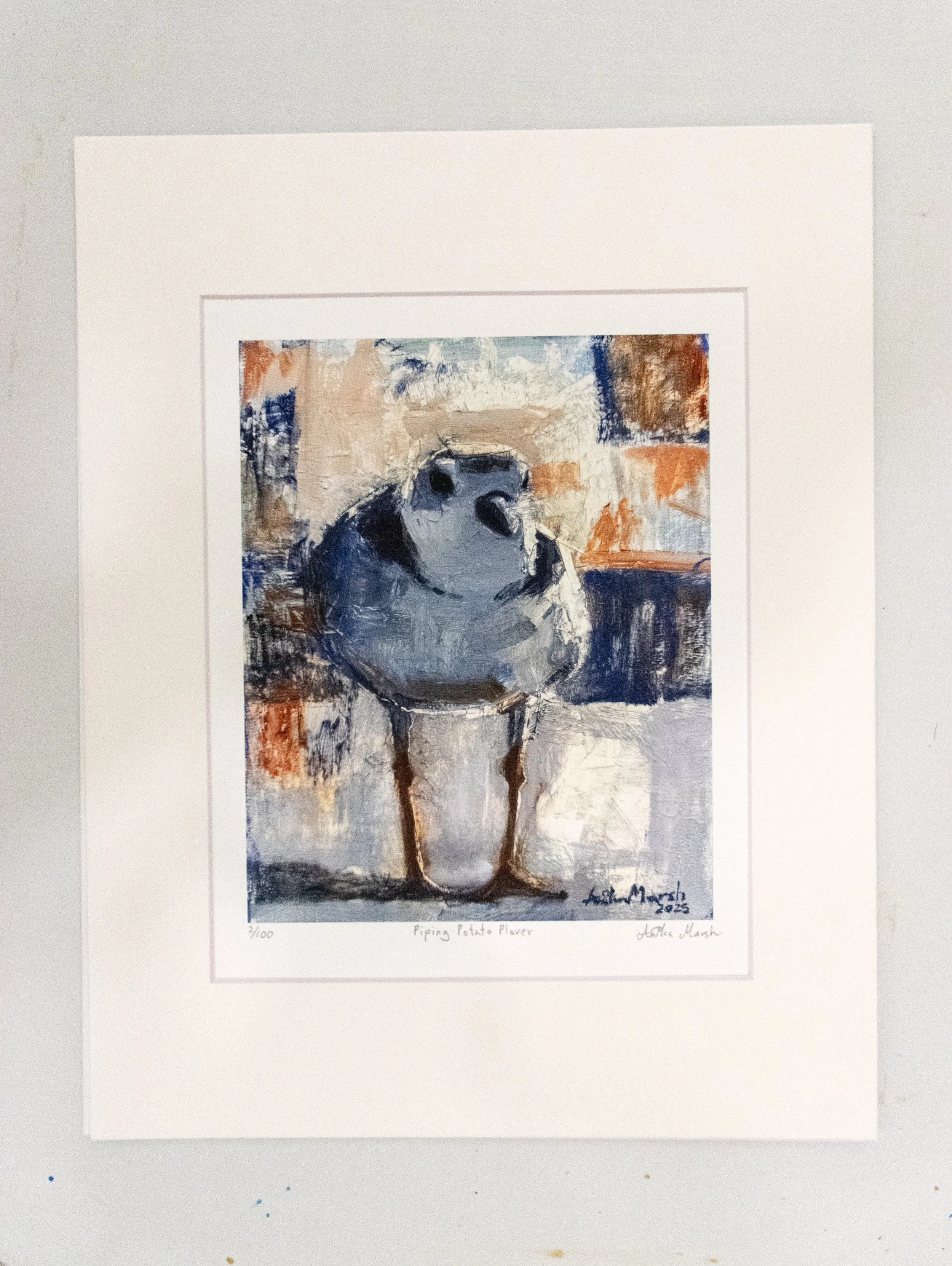 'Piping Potato Plover' Limited Edition Print