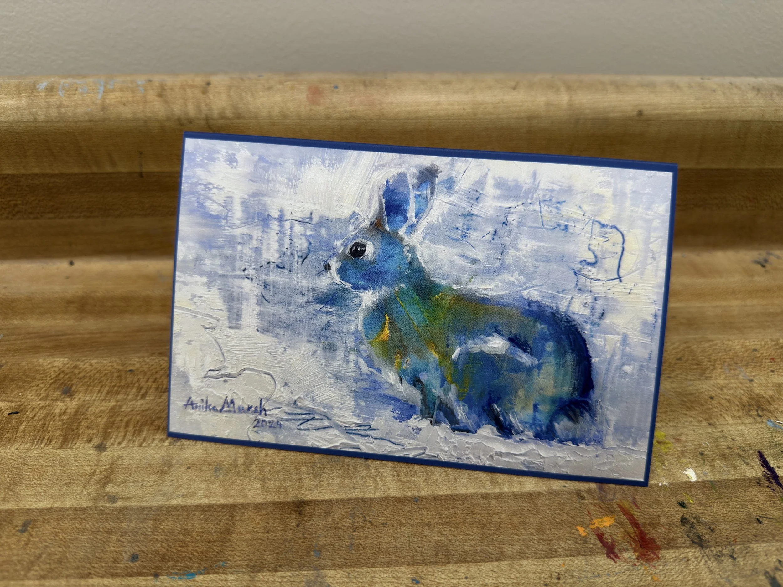 'Winter Bunny' Greeting Card
