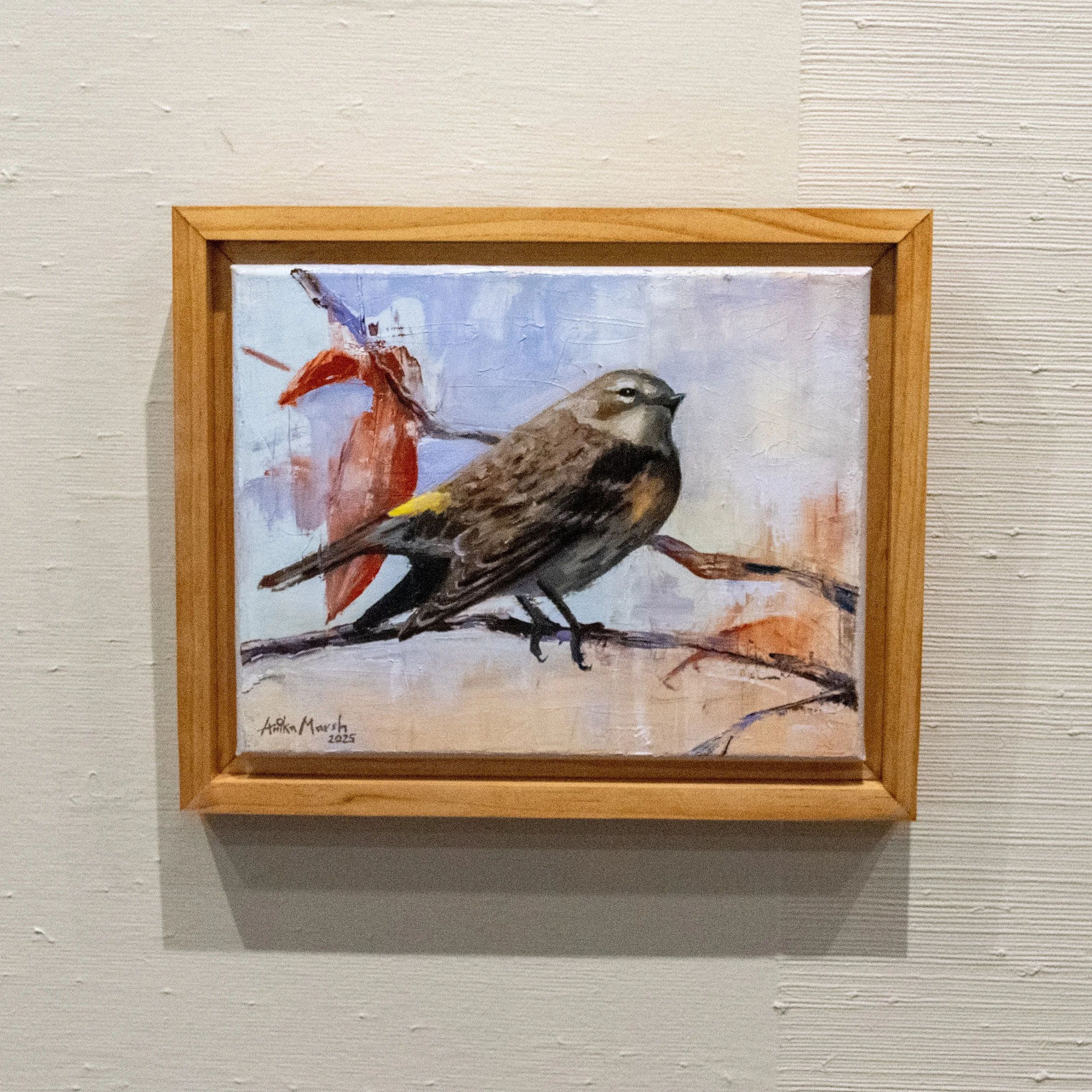 'Perched and Present' Original Oil Painting