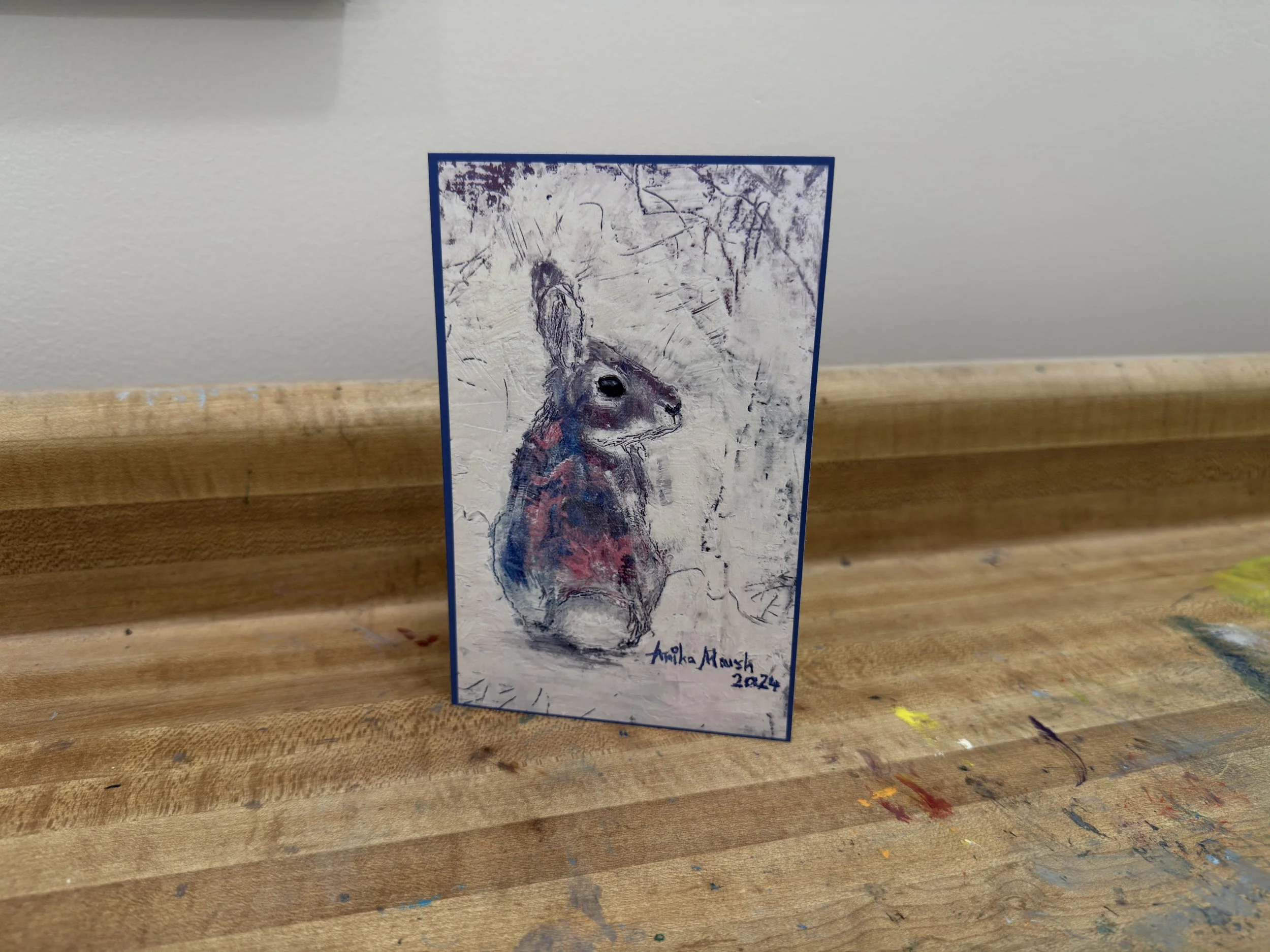 'Pastel Hopper' Greeting Card