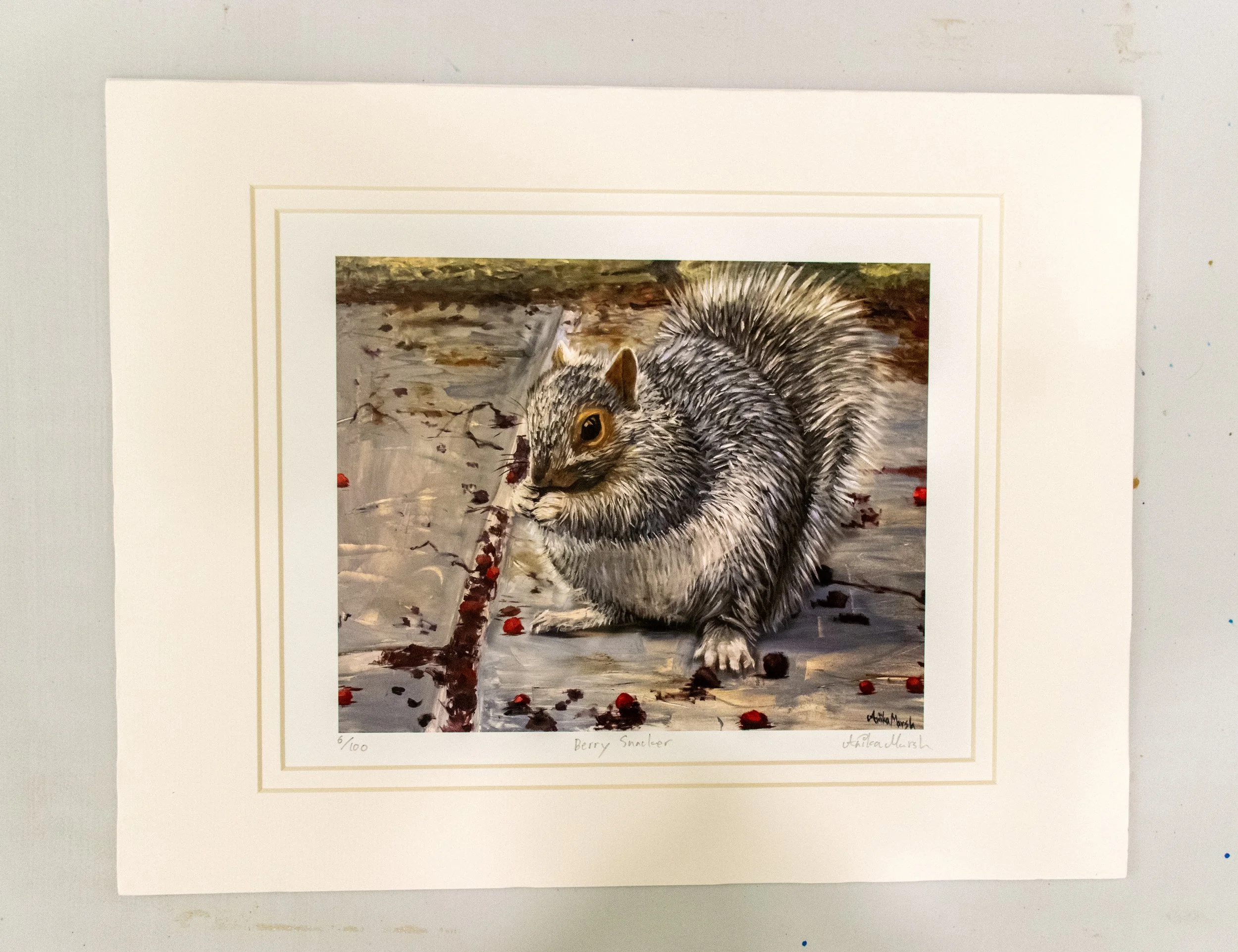 'Berry Snacker' Limited Edition Print